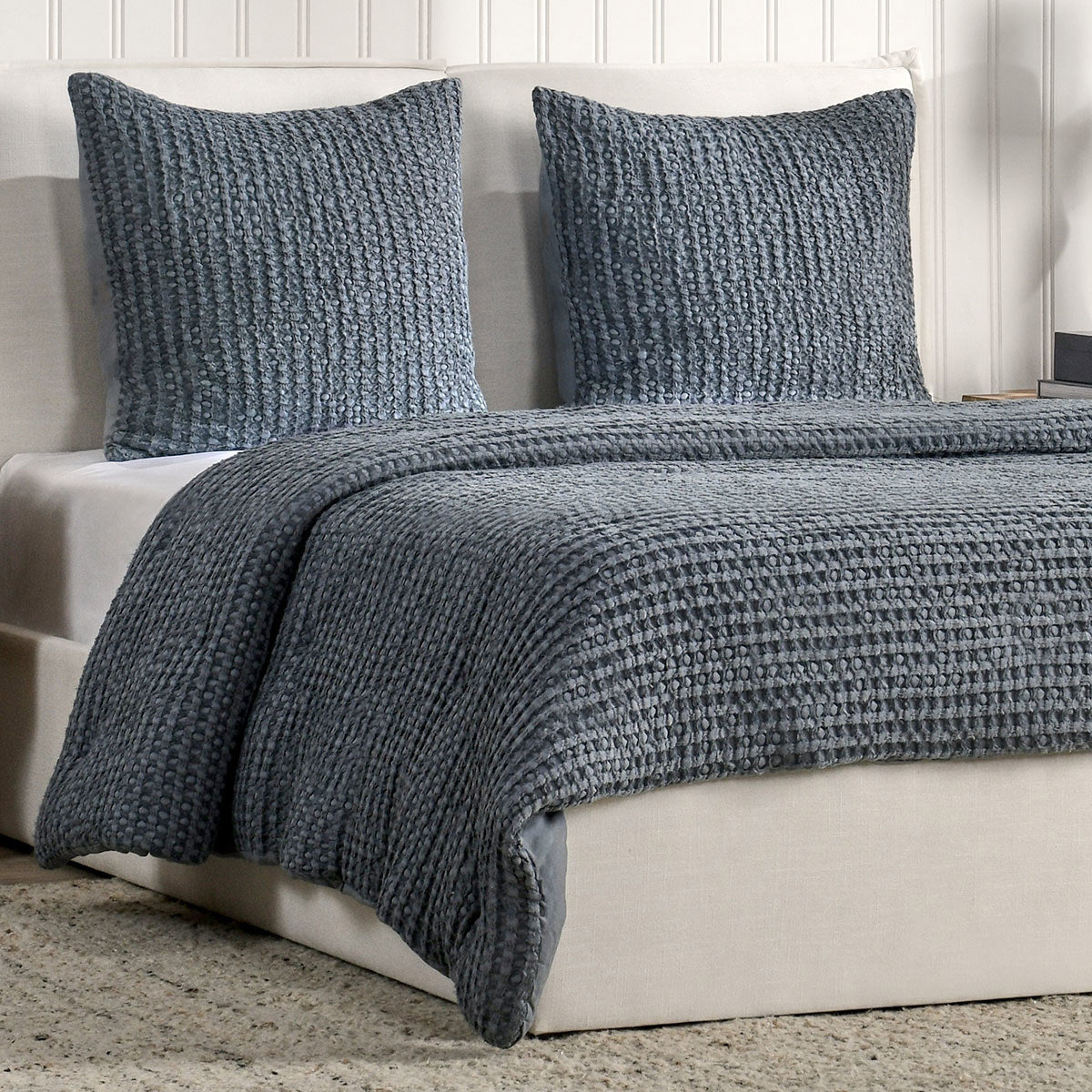 Colmar Marina Blue Quilt Collection - Ornate Home