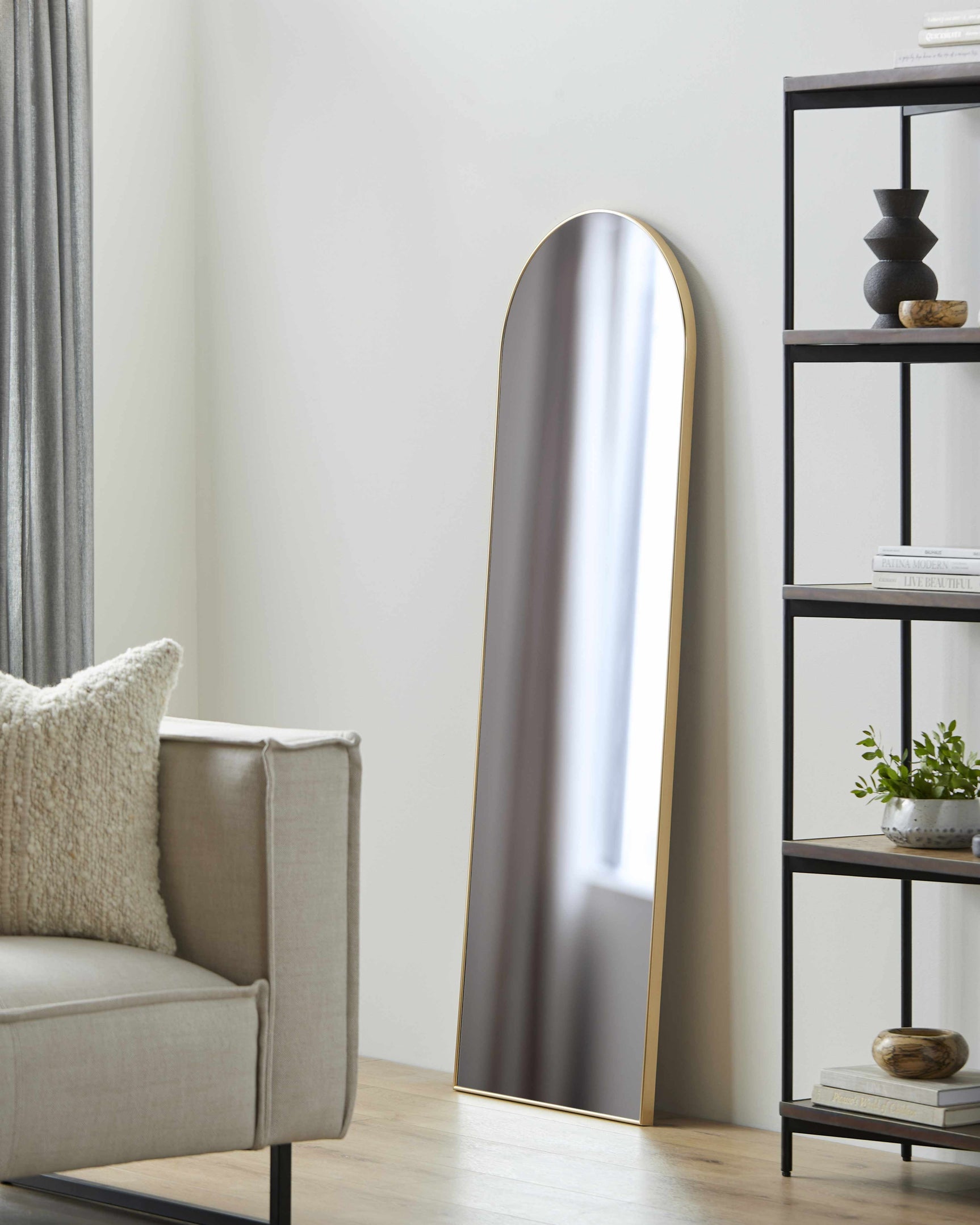 Colongolo Contemporary Gold Mirror - Ornate Home