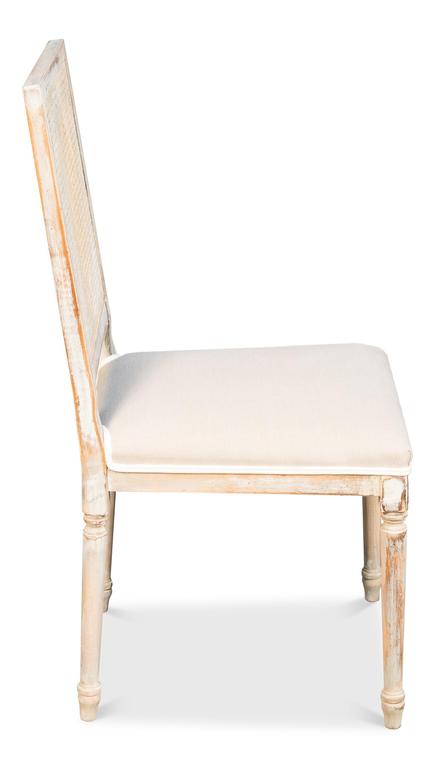 Colonial Grey Oak Cane Back Side Chair (Set of 2) - Ornate Home