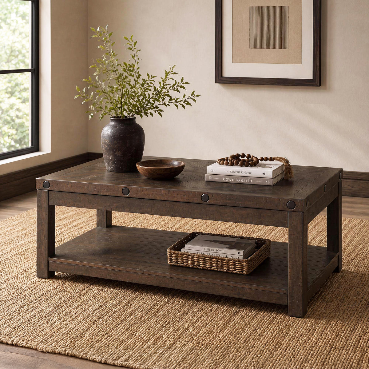 Colorado Charcoal Occasional Coffee Table with Lift Top - Ornate Home