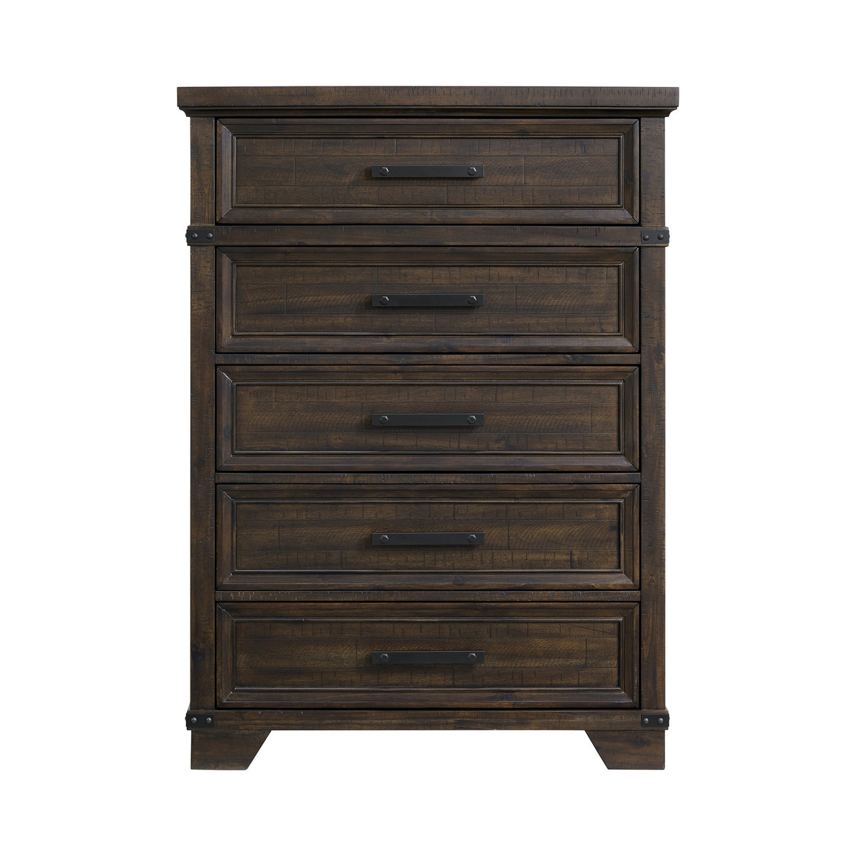 Colorado City Charcoal 5-Drawer Chest - Ornate Home