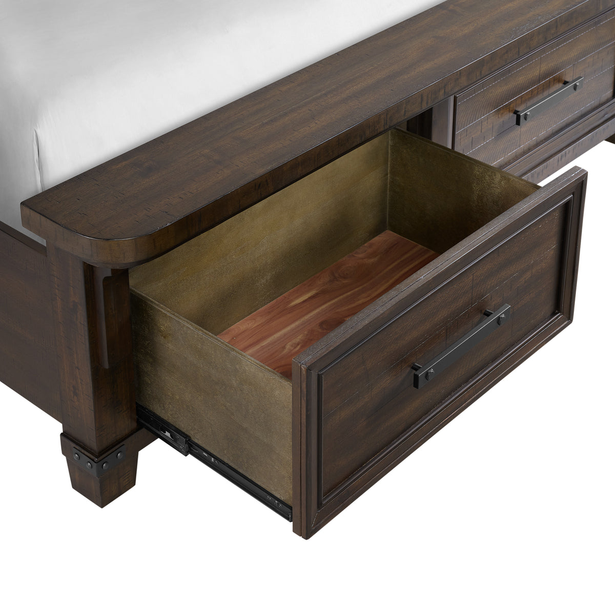 Colorado City Charcoal Queen Storage Bed - Ornate Home