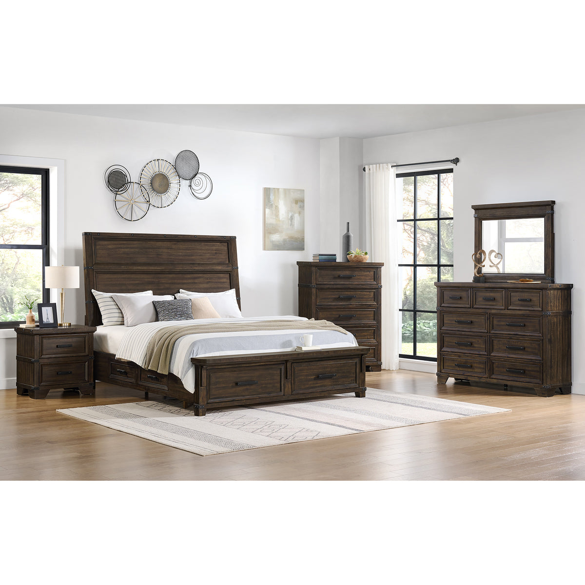 Colorado City Charcoal Queen Storage Bed - Ornate Home