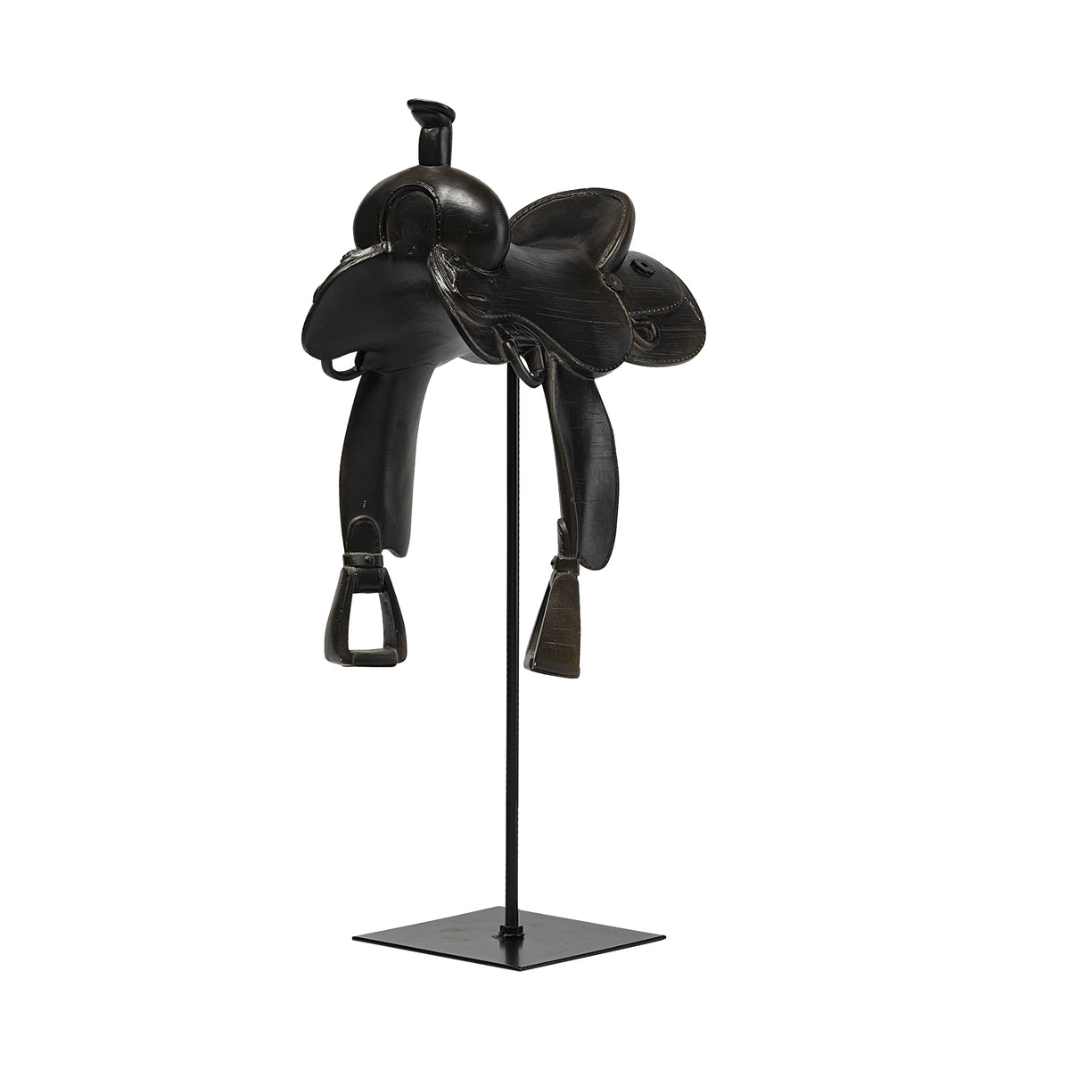 Colt Black Equestrian-Inspired Western Horse Saddle - Ornate Home