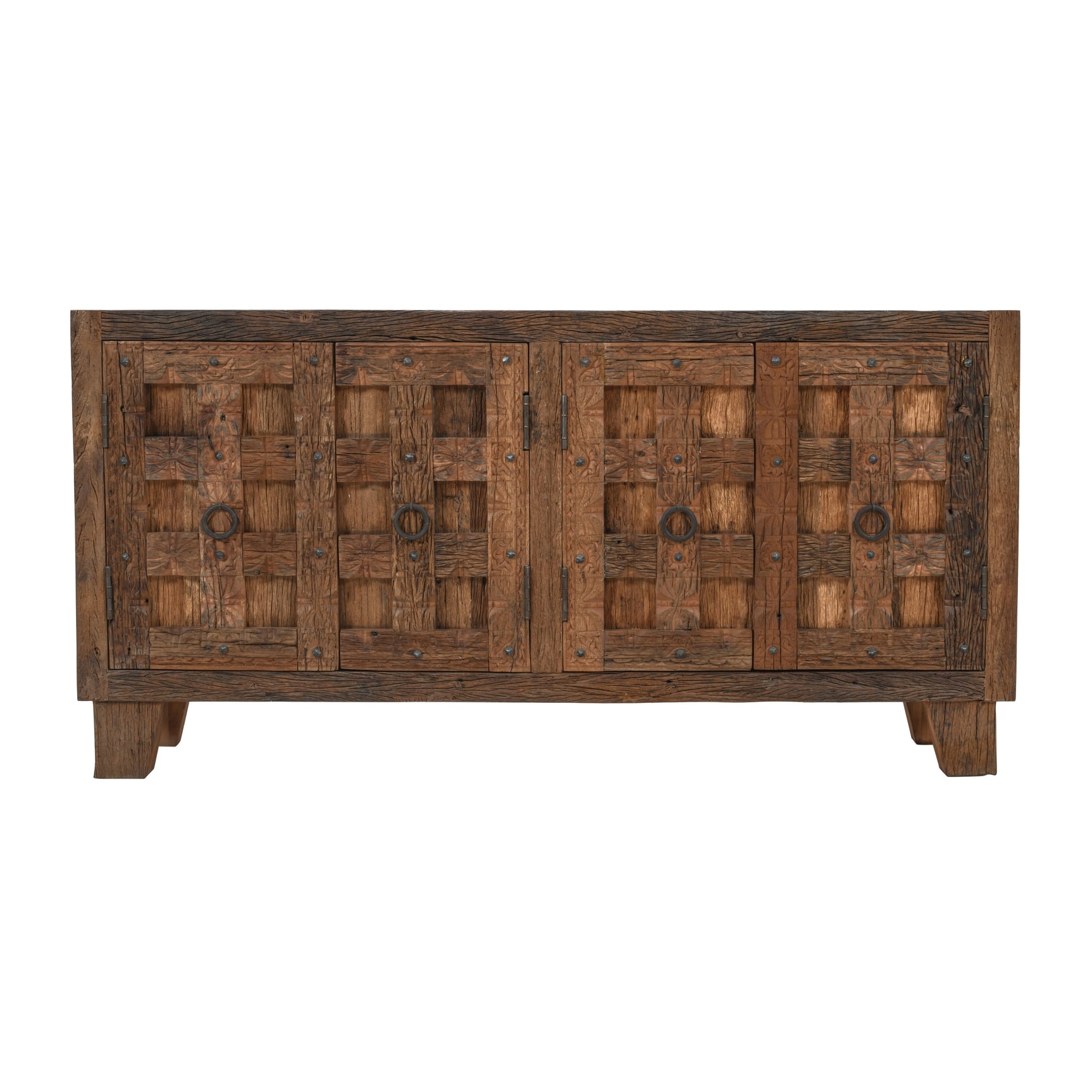 Colton Brown 4 Door Accent Cabinet - Ornate Home