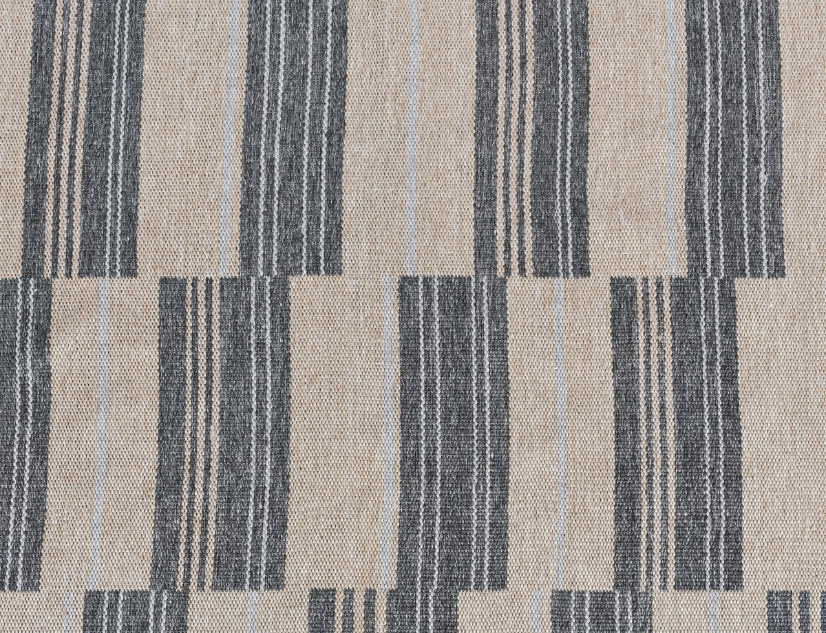 Colton Stripe Charcoal 2'x3' Indoor/Outdoor Rug