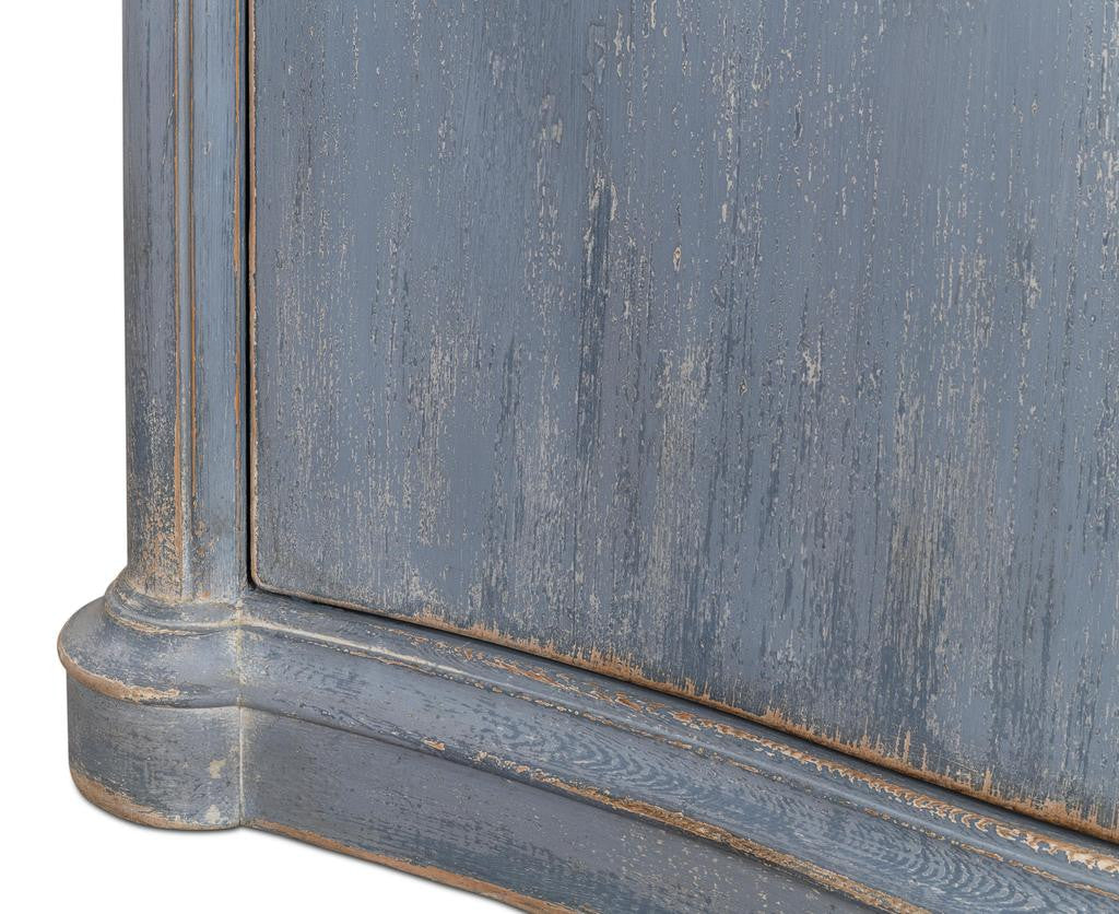 Columns Bowfront Blue Sideboard - Ornate Home