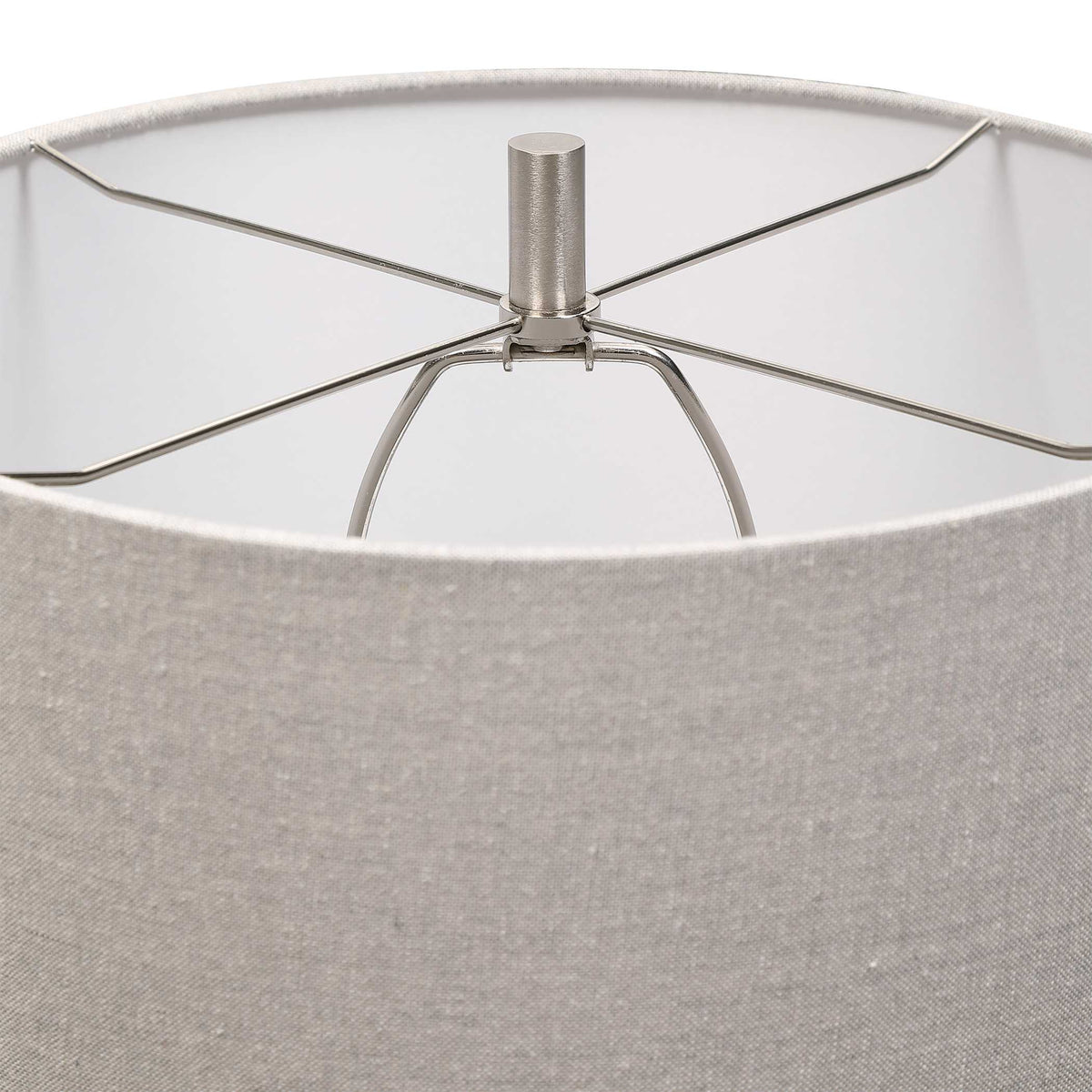 Comanche White Crackle Table Lamp - Ornate Home