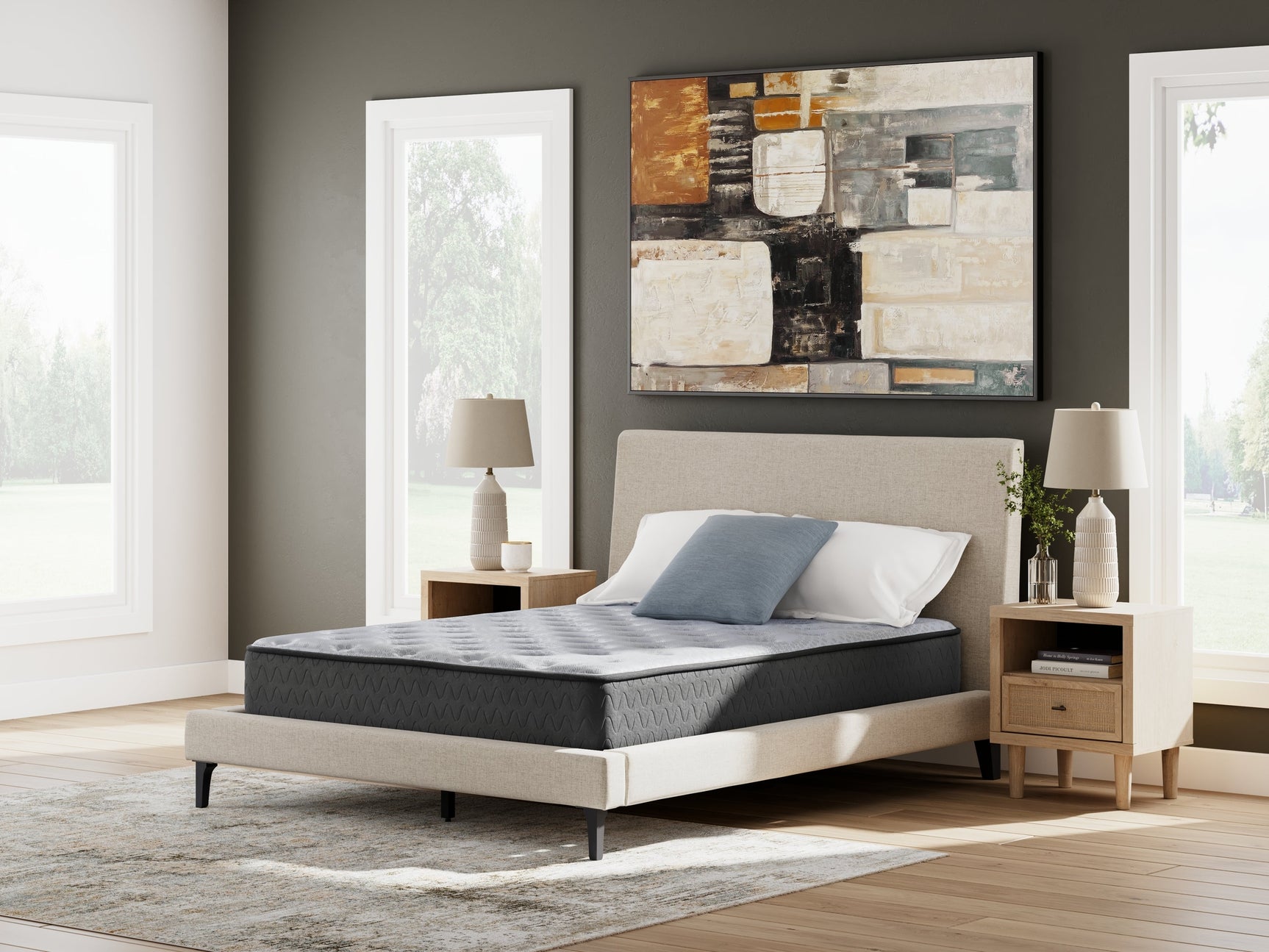 Comfort Plus Gray King Mattress - Ornate Home