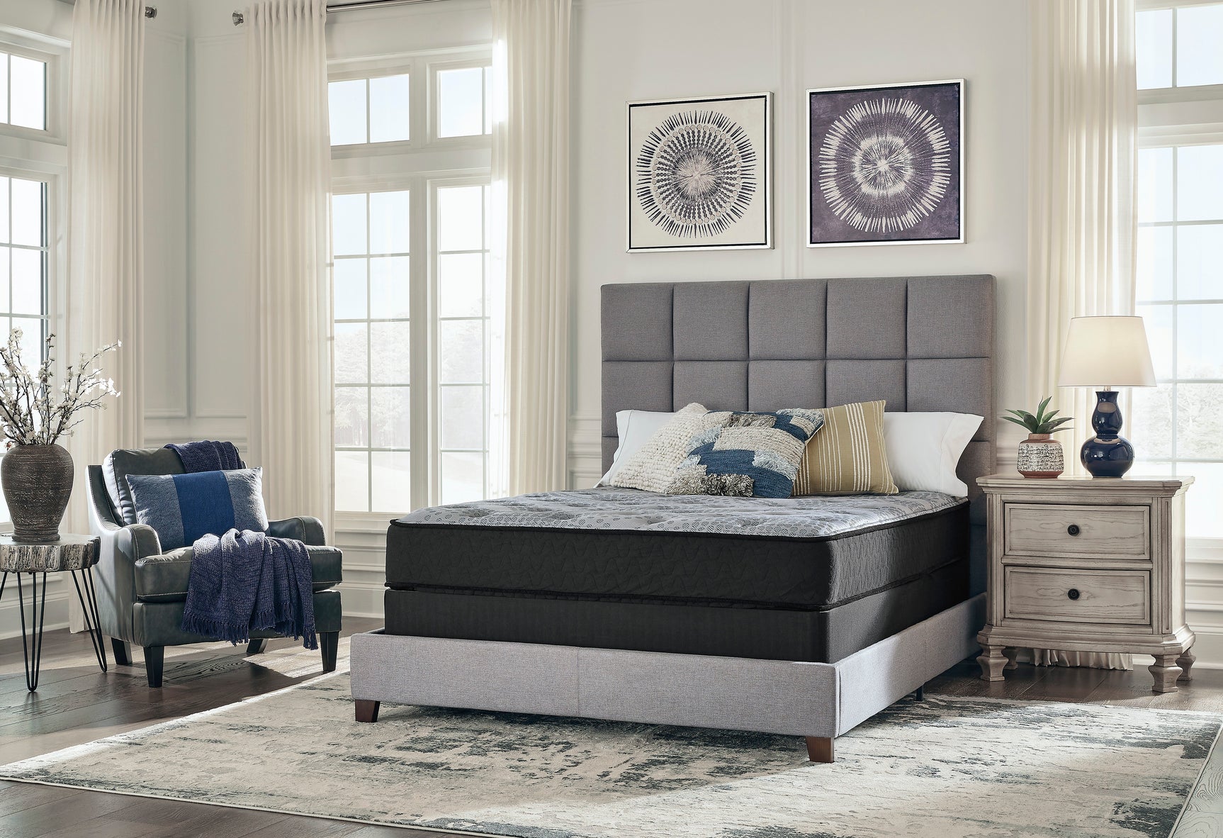 Comfort Plus Gray King Mattress - Ornate Home