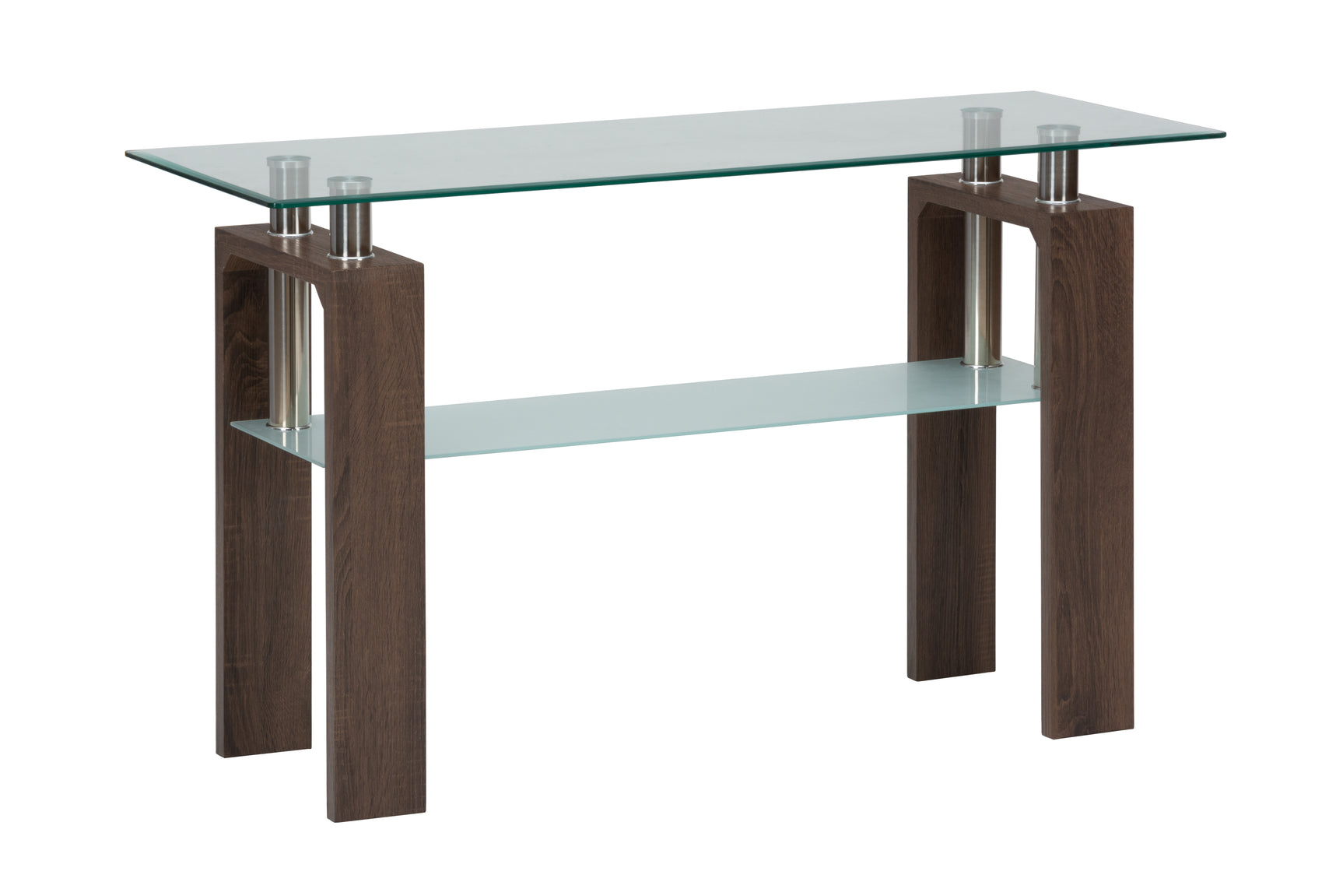 Compass Brown Sofa Table - Ornate Home