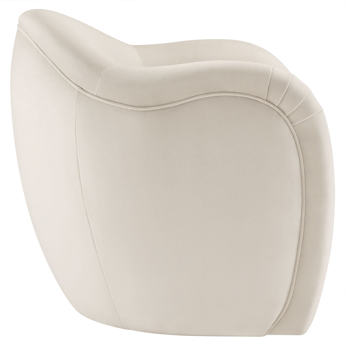 Compose Alabaster Performance Velvet Accent Chair - Ornate Home