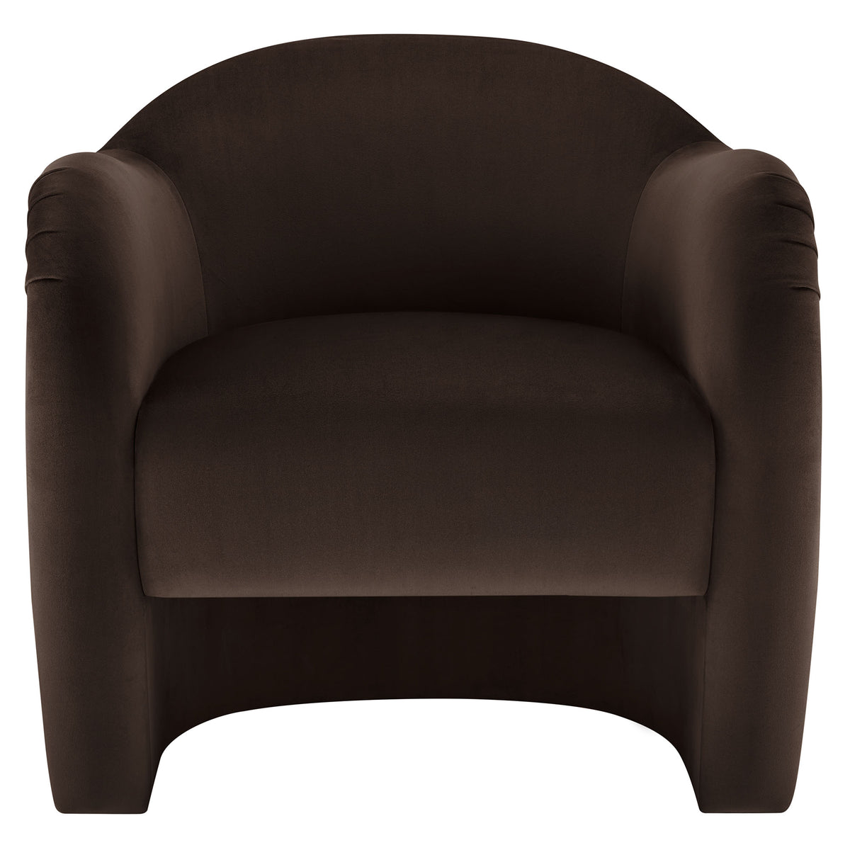 Compose Chocolate Brown Performance Velvet Accent Chair - Ornate Home
