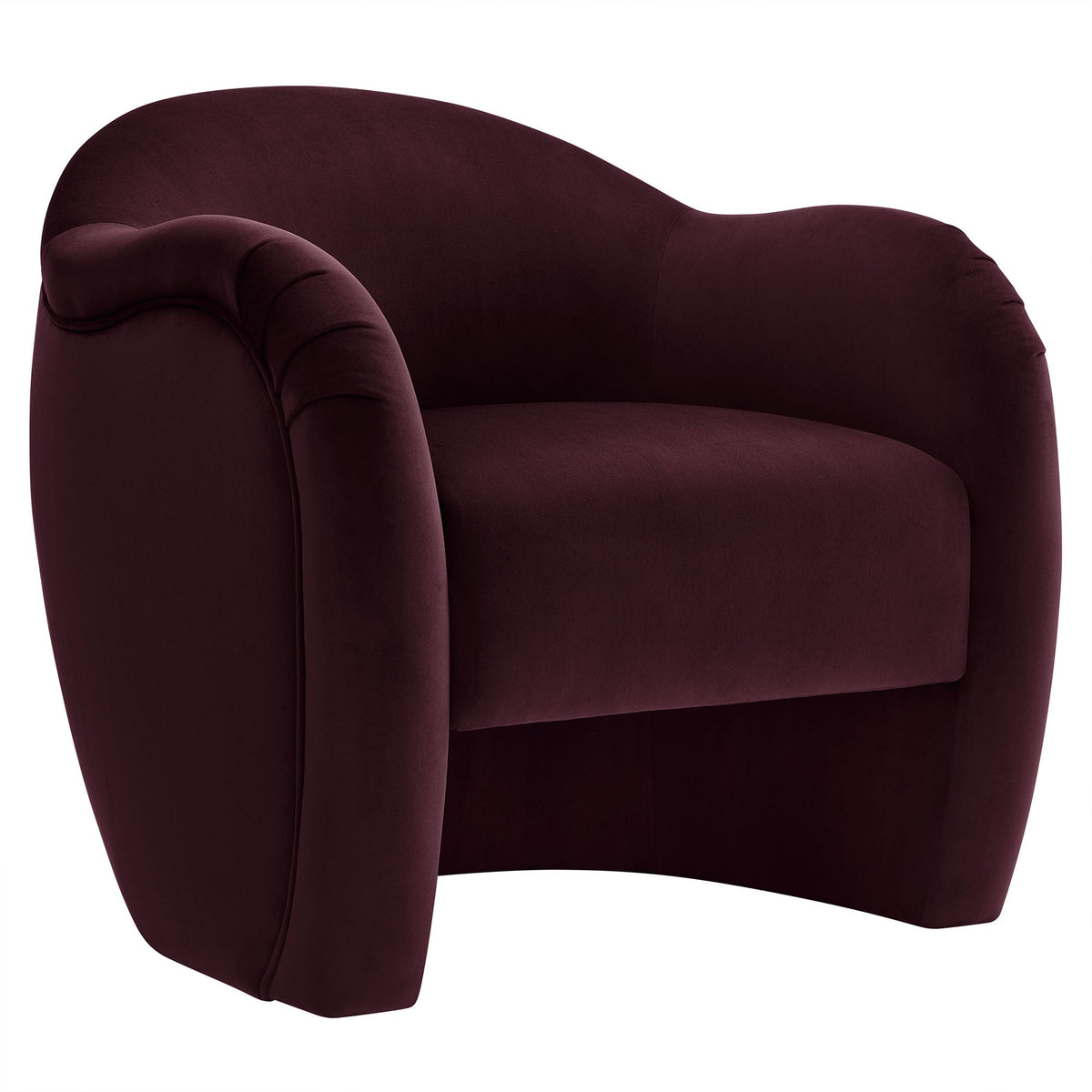 Compose Mulberry Performance Velvet Accent Chair - Ornate Home