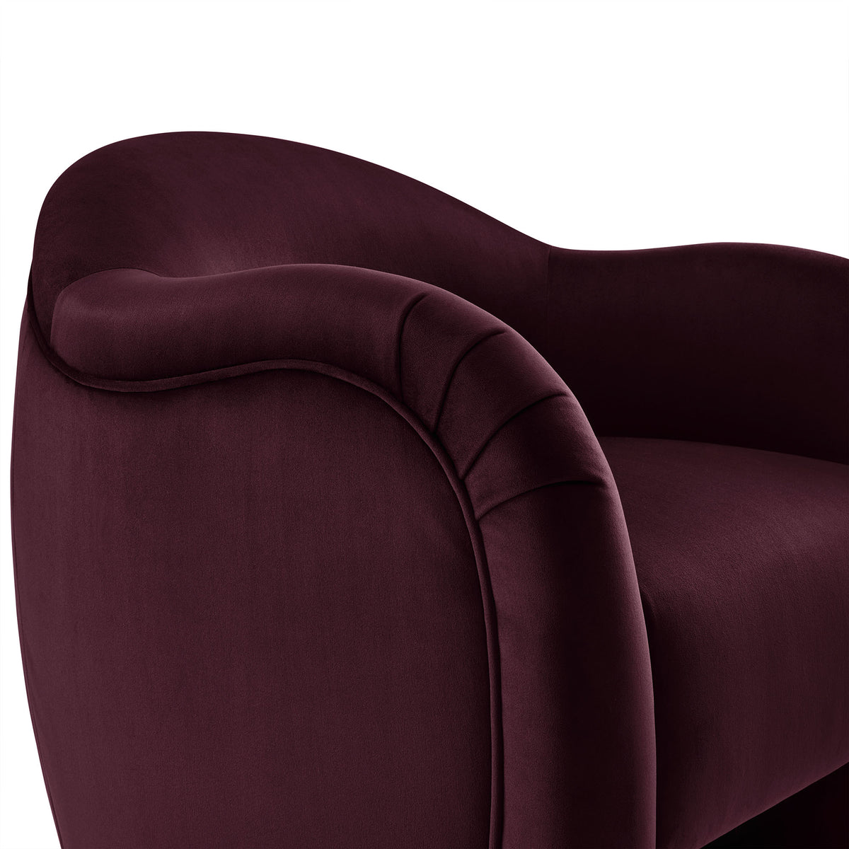 Compose Mulberry Performance Velvet Accent Chair - Ornate Home