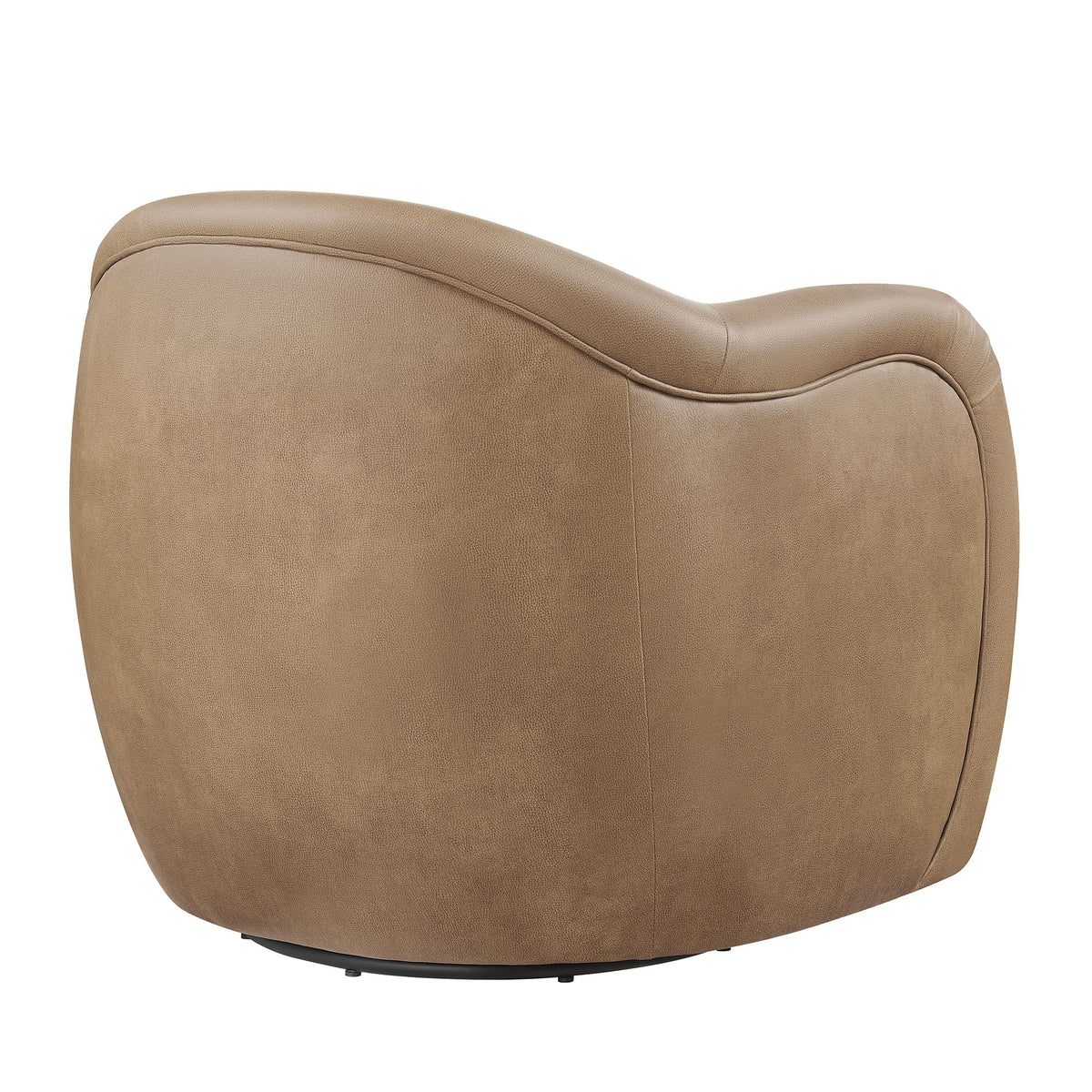 Compose Toast Barrel Vegan Leather Swivel Armchair