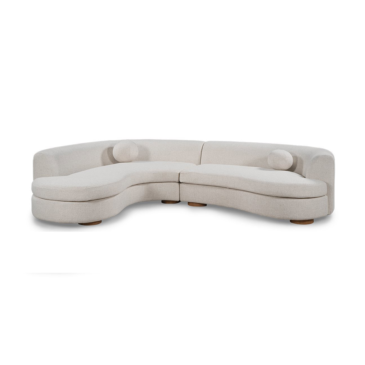 Concord Ivory 2 Piece Sectional - Ornate Home