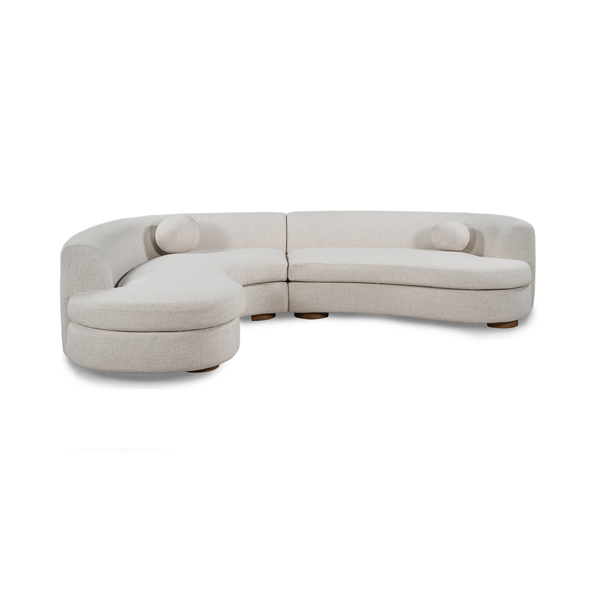Concord Ivory 2 Piece Sectional - Ornate Home