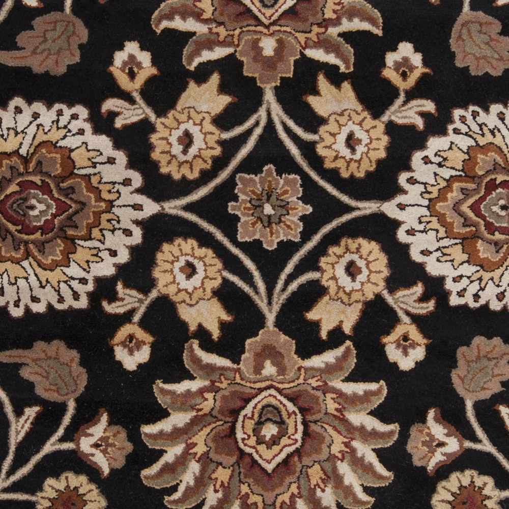 Conesus 1053 Hand Tufted Black Wool Rug - Ornate Home