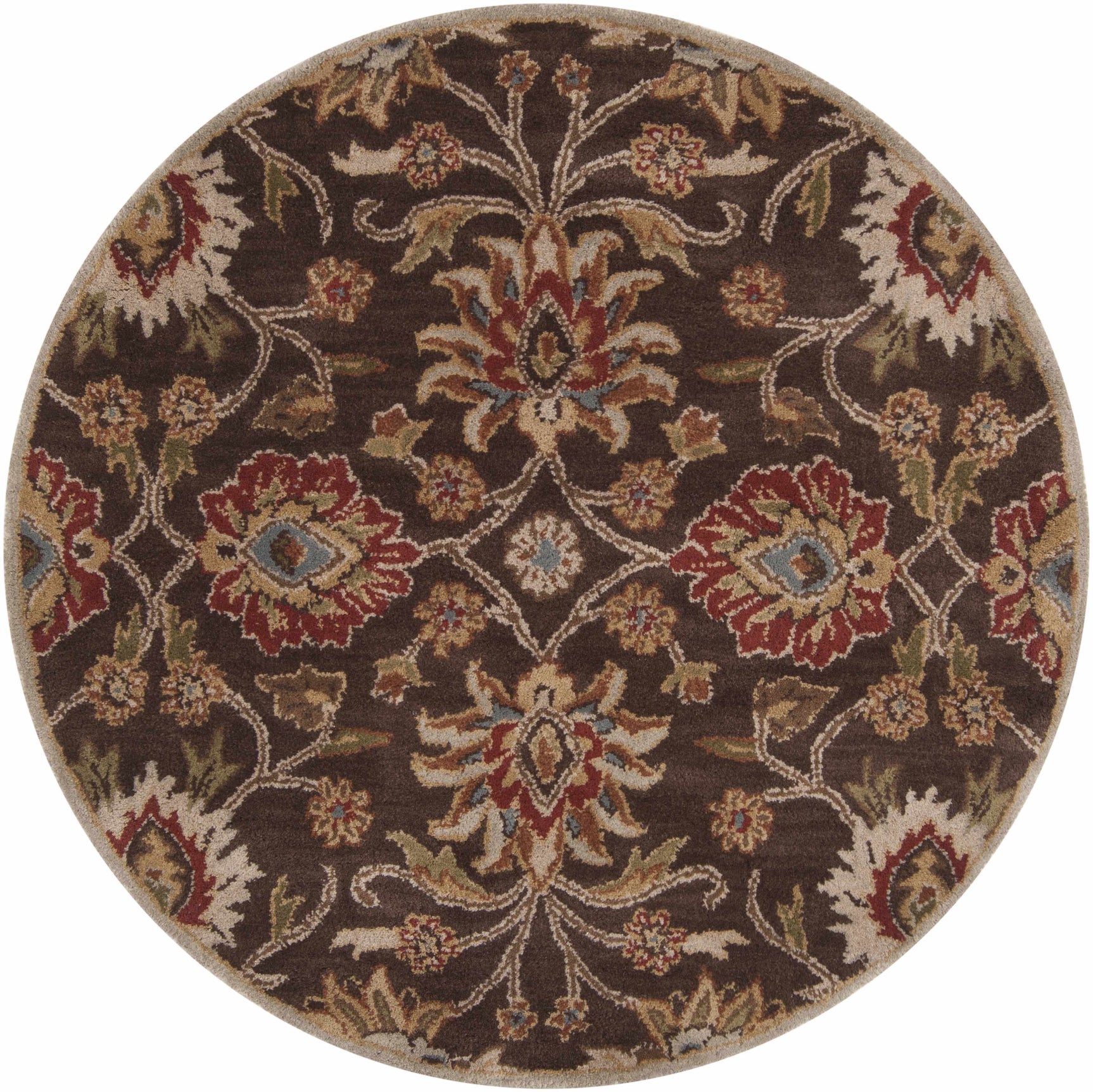 Conesus Hand Tufted Brown 1051 Area Rug - Ornate Home