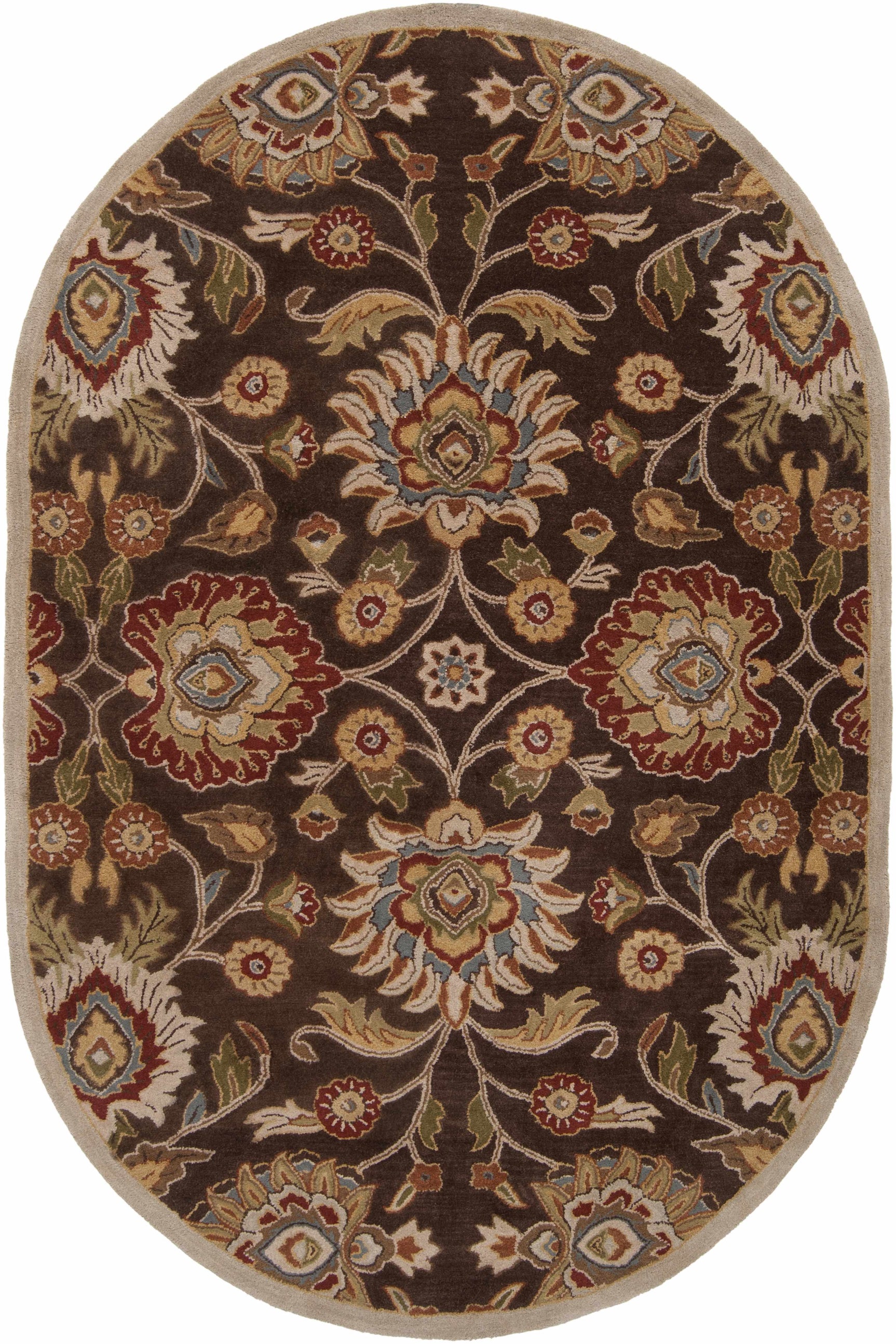 Conesus Hand Tufted Brown 1051 Area Rug - Ornate Home