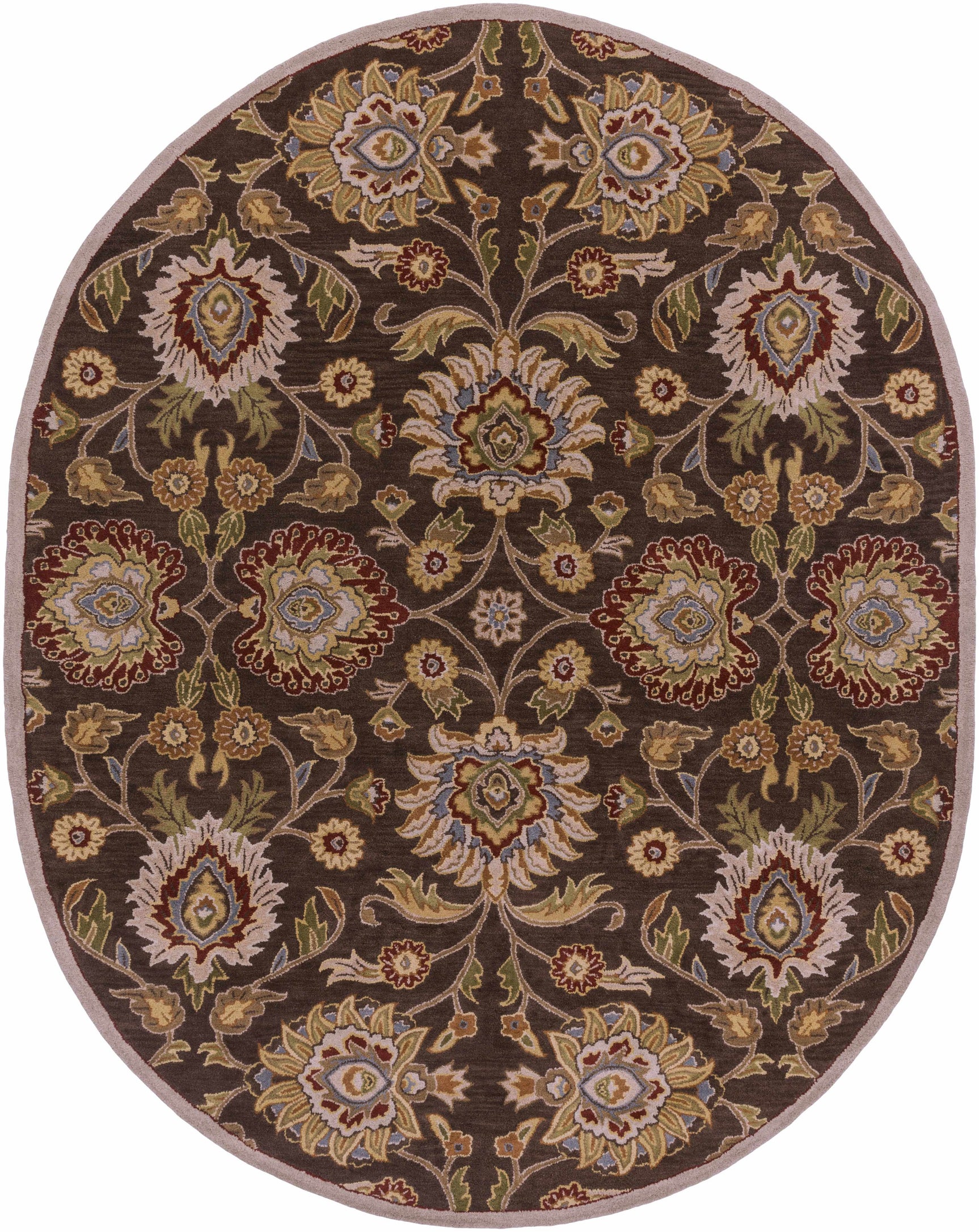 Conesus Hand Tufted Brown 1051 Area Rug - Ornate Home