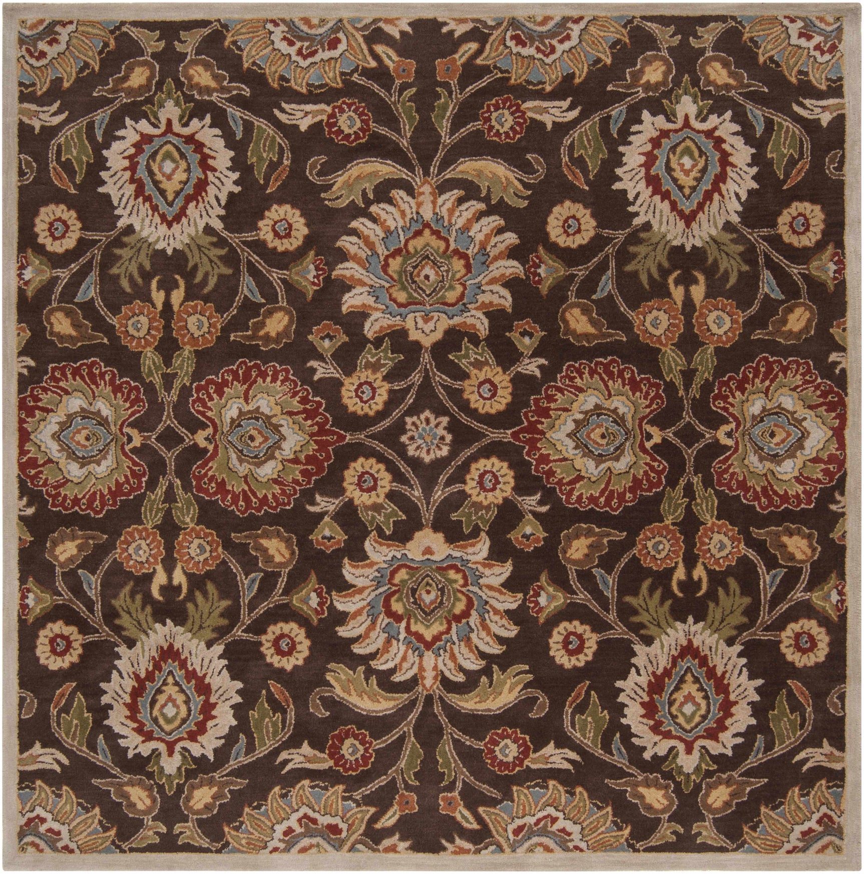 Conesus Hand Tufted Brown 1051 Area Rug - Ornate Home