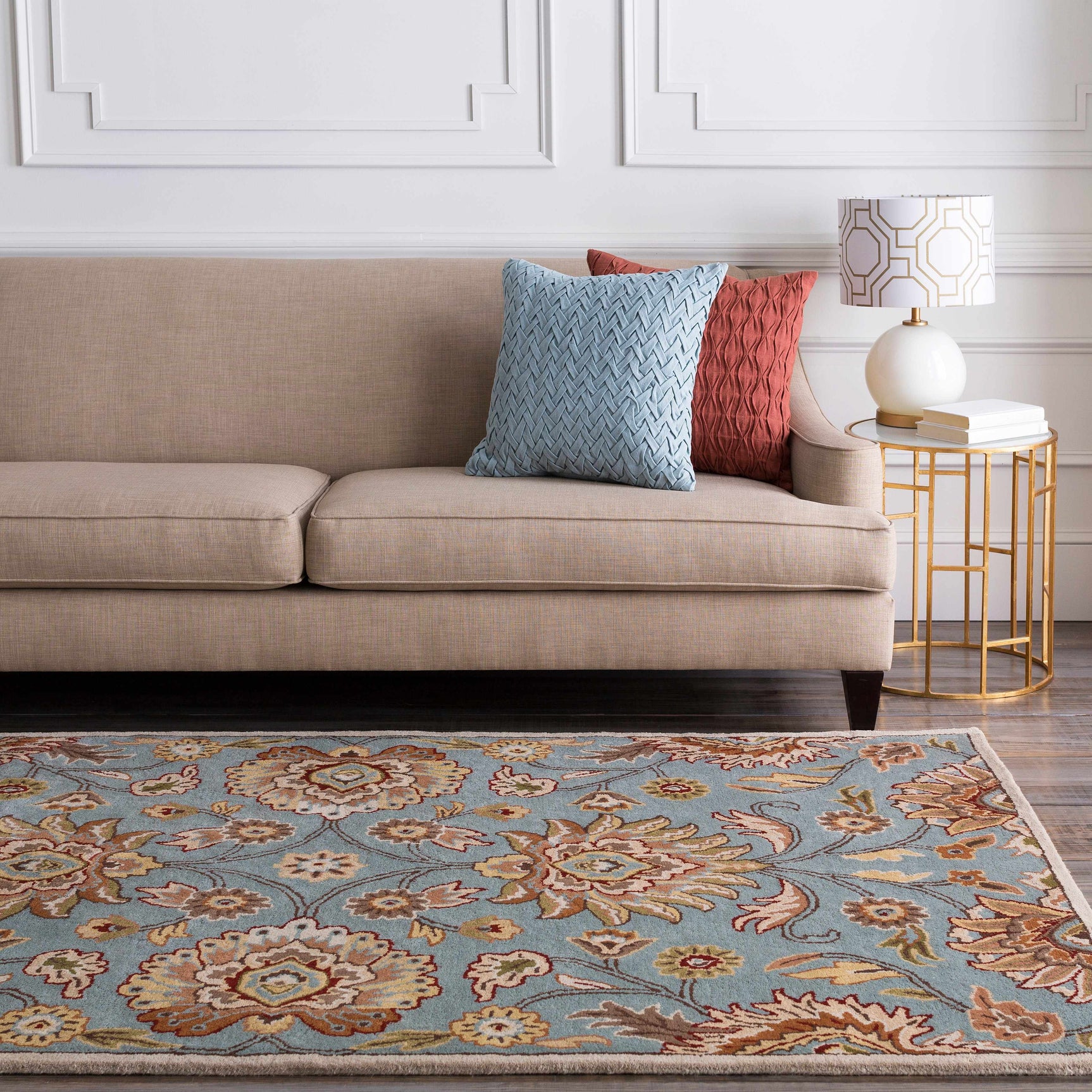 Conesus Hand Tufted Gray 1052 Area Rug - Ornate Home
