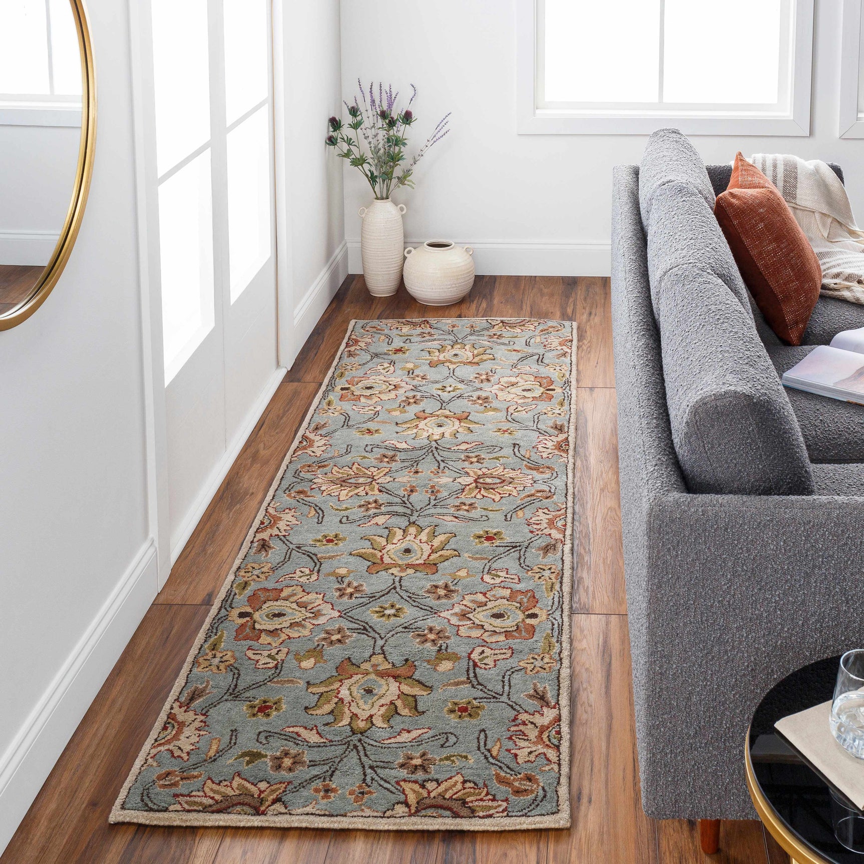 Conesus Hand Tufted Gray 1052 Area Rug - Ornate Home