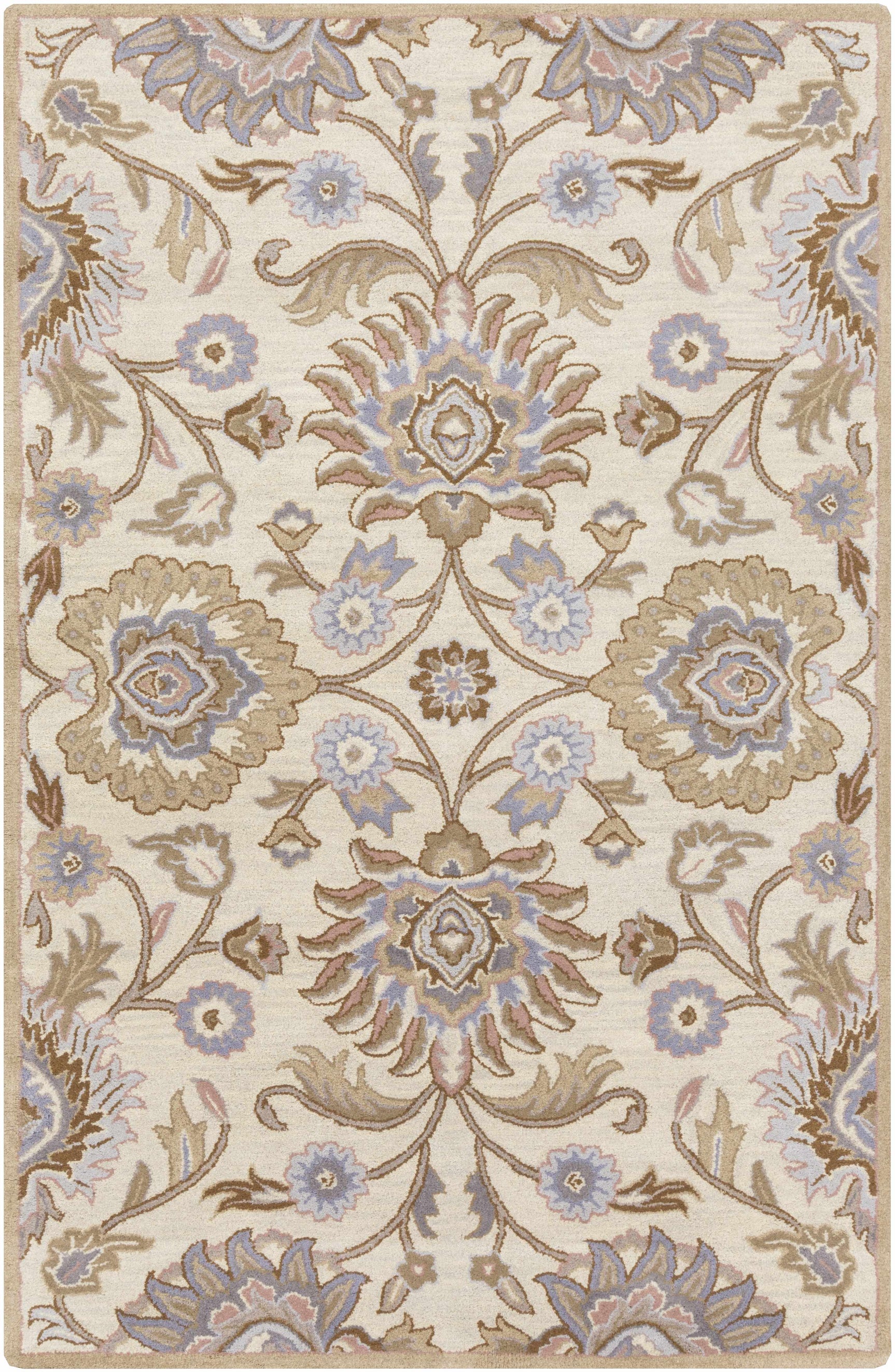 Conesus Hand Tufted Ivory 1109 Wool Rug - Ornate Home