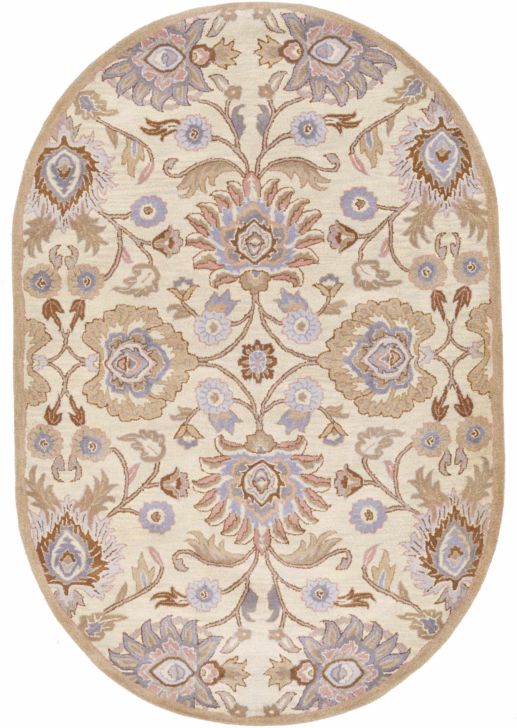 Conesus Hand Tufted Ivory 1109 Wool Rug - Ornate Home