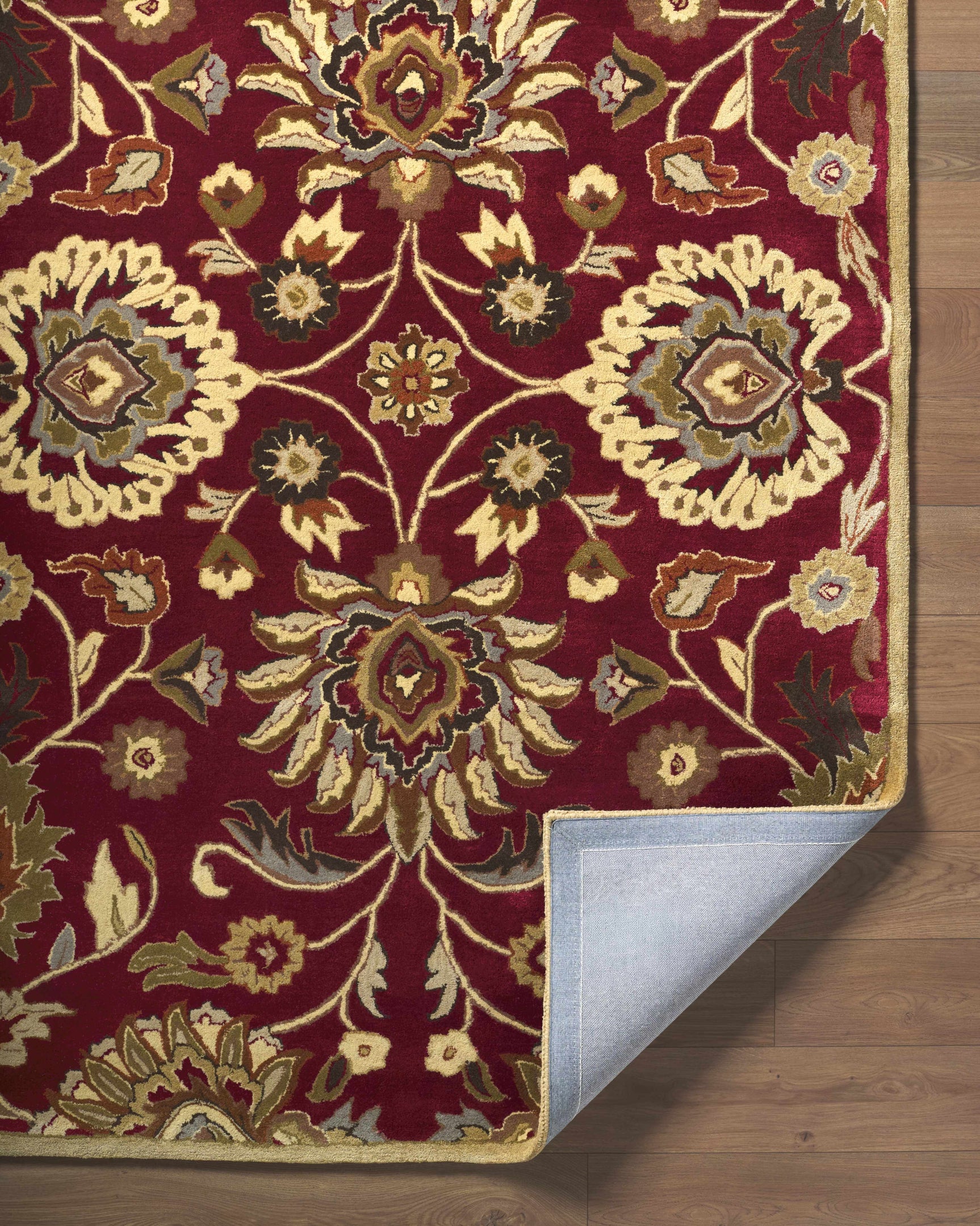 Conesus Red 1061 Hand Tufted Wool Rug - Ornate Home