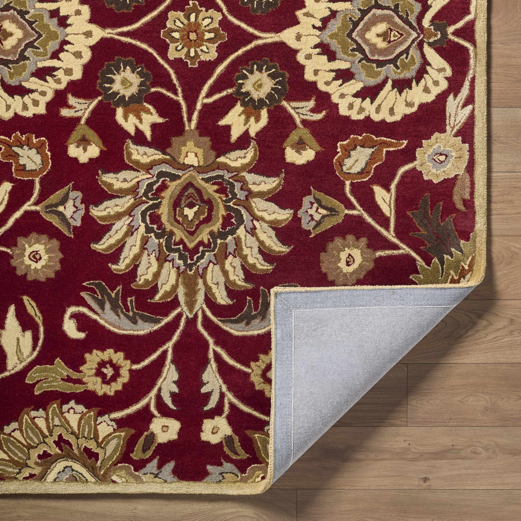 Conesus Red 1061 Hand Tufted Wool Rug - Ornate Home