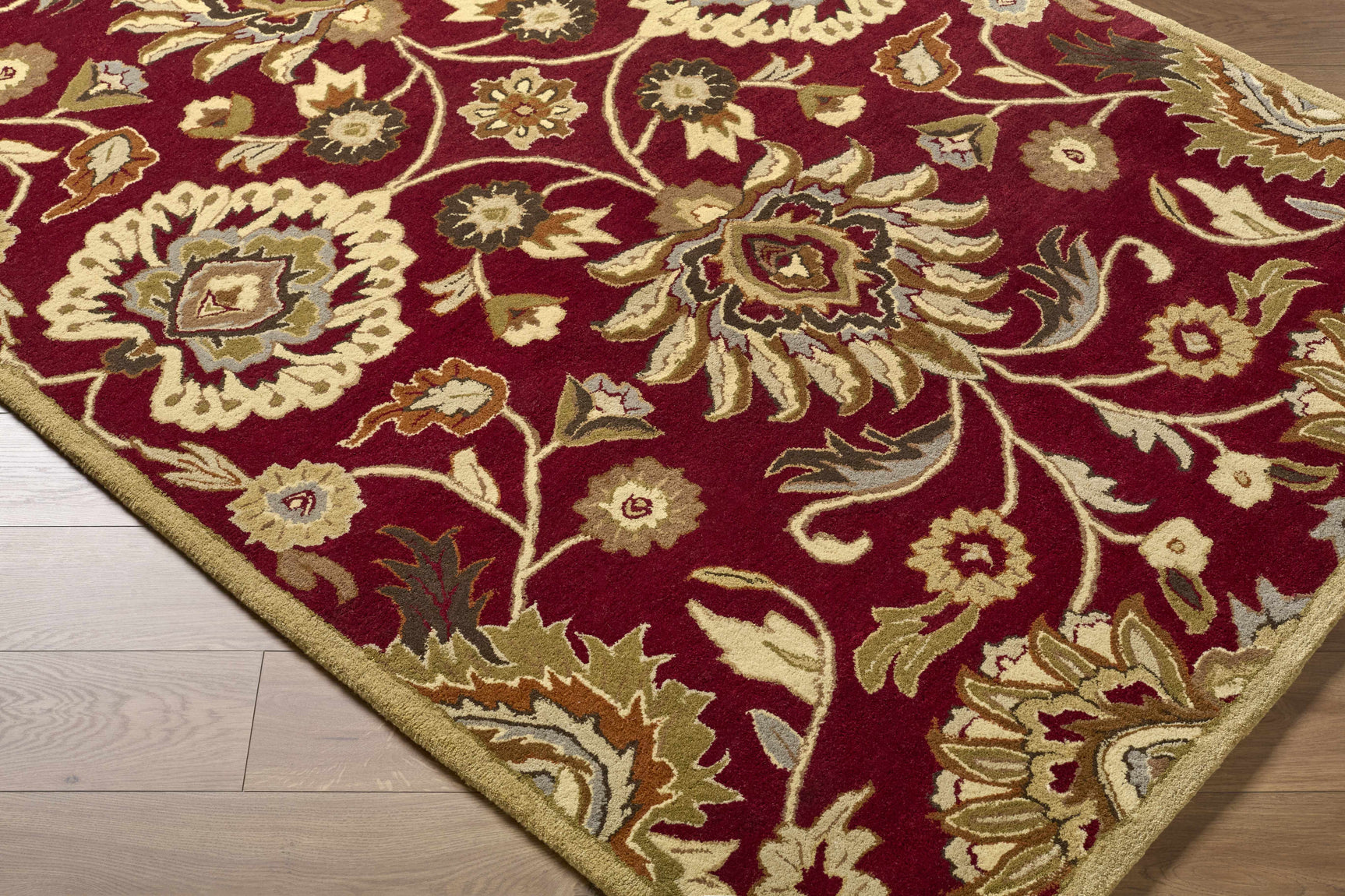 Conesus Red 1061 Hand Tufted Wool Rug - Ornate Home