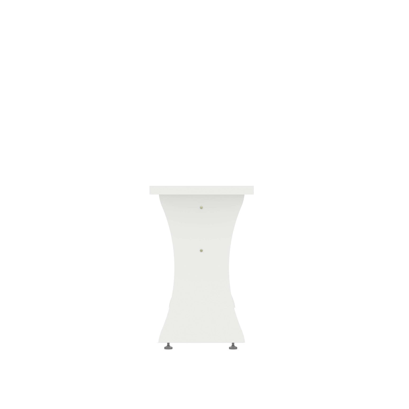 Coney Dining Bench in White (set of 2) - Ornate Home