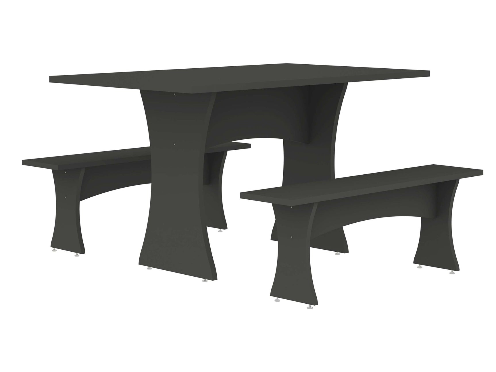 Coney Dining in Grey (set of 3) - Ornate Home