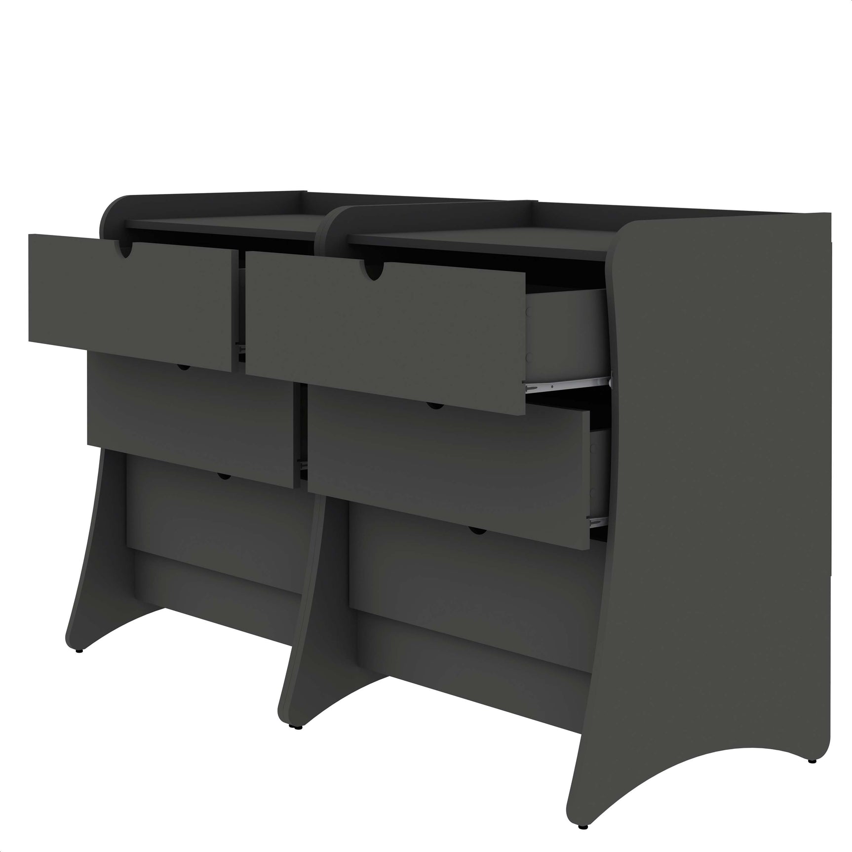 Coney Dresser in Gray (set of 2) - Ornate Home