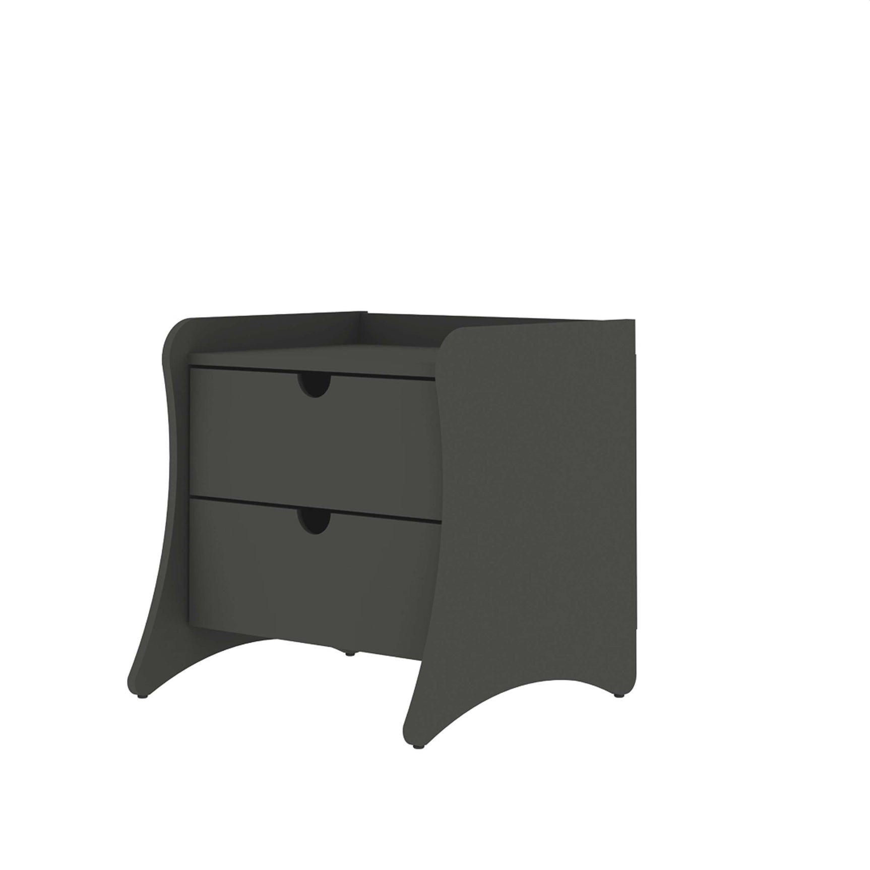 Coney Nightstand in Gray (set of 2) - Ornate Home