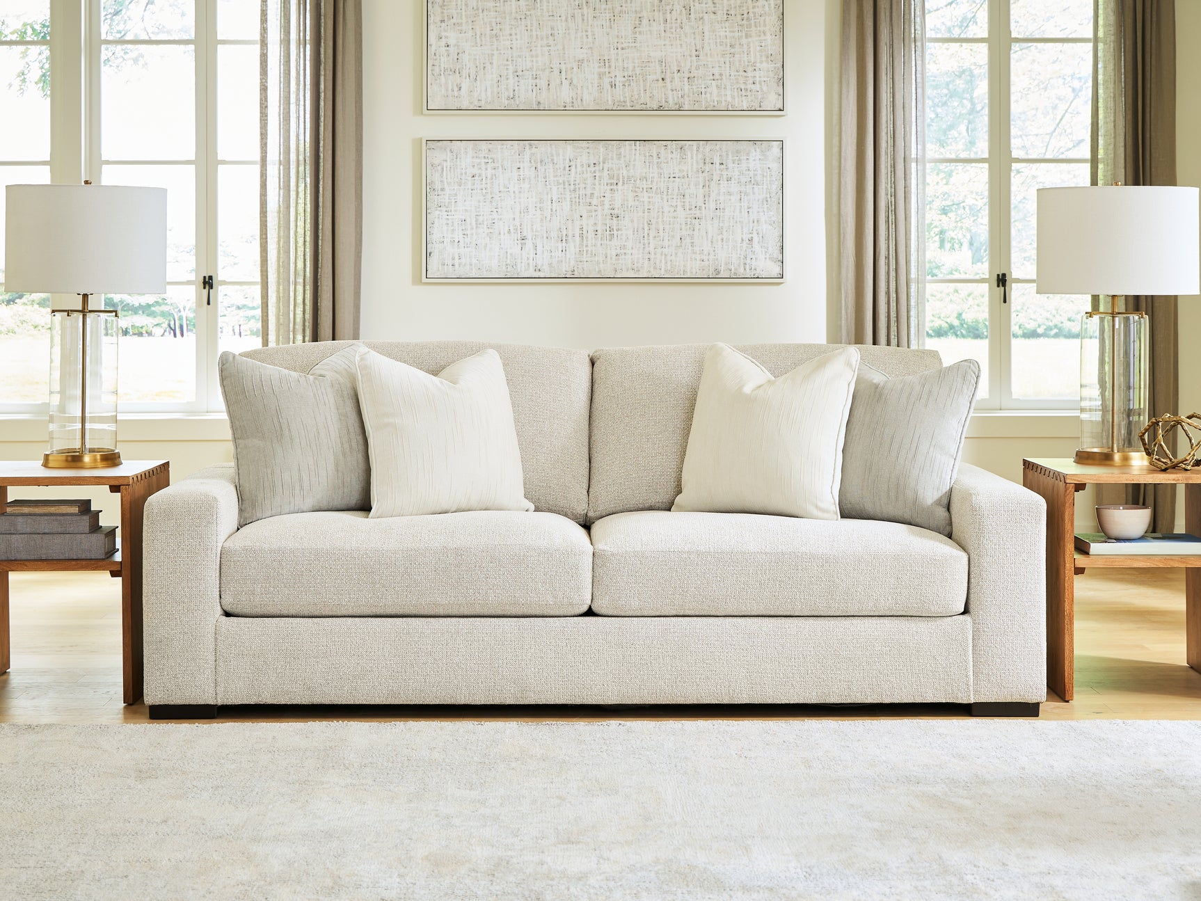 Conlee-Pike Linen Sofa (Online Special Price) - Ornate Home