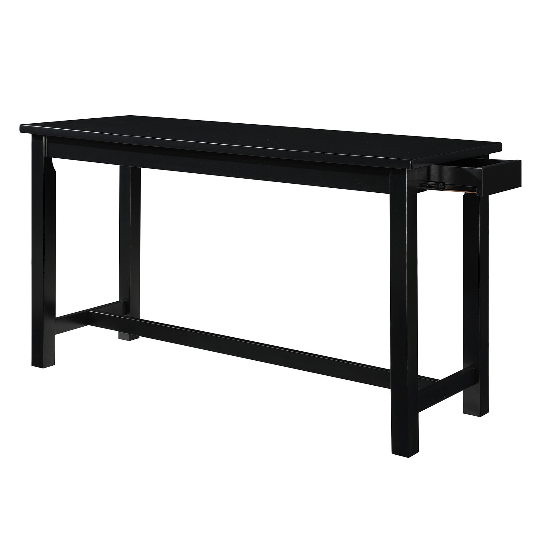 Connected Black/Gray 4-Piece Pack Counter Height Set - Ornate Home