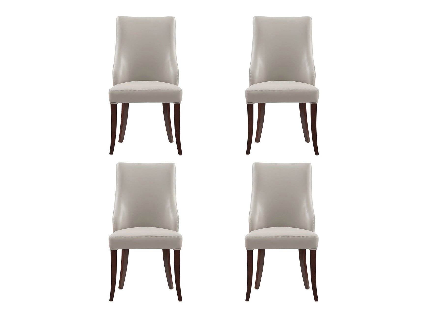 Connie Dining Chair in Light Grey (set of 4) - Ornate Home