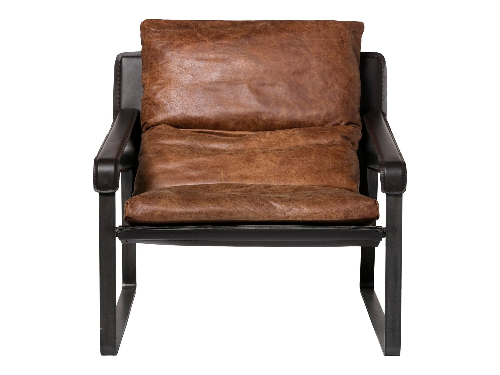 Conno Brownr Leather Club Chair - Ornate Home