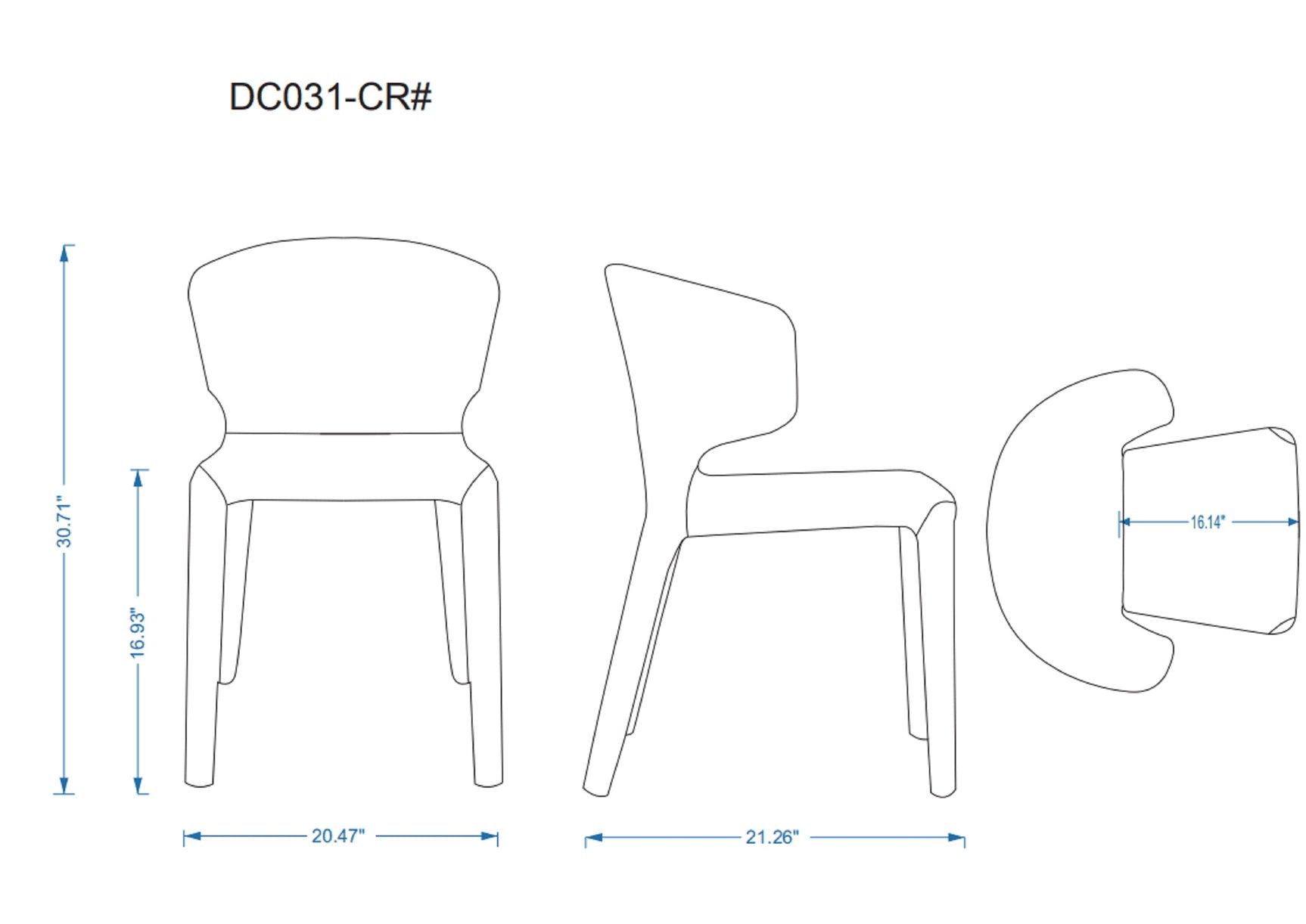 Conrad Leather Dining Chair in Cream (set of 2) - Ornate Home