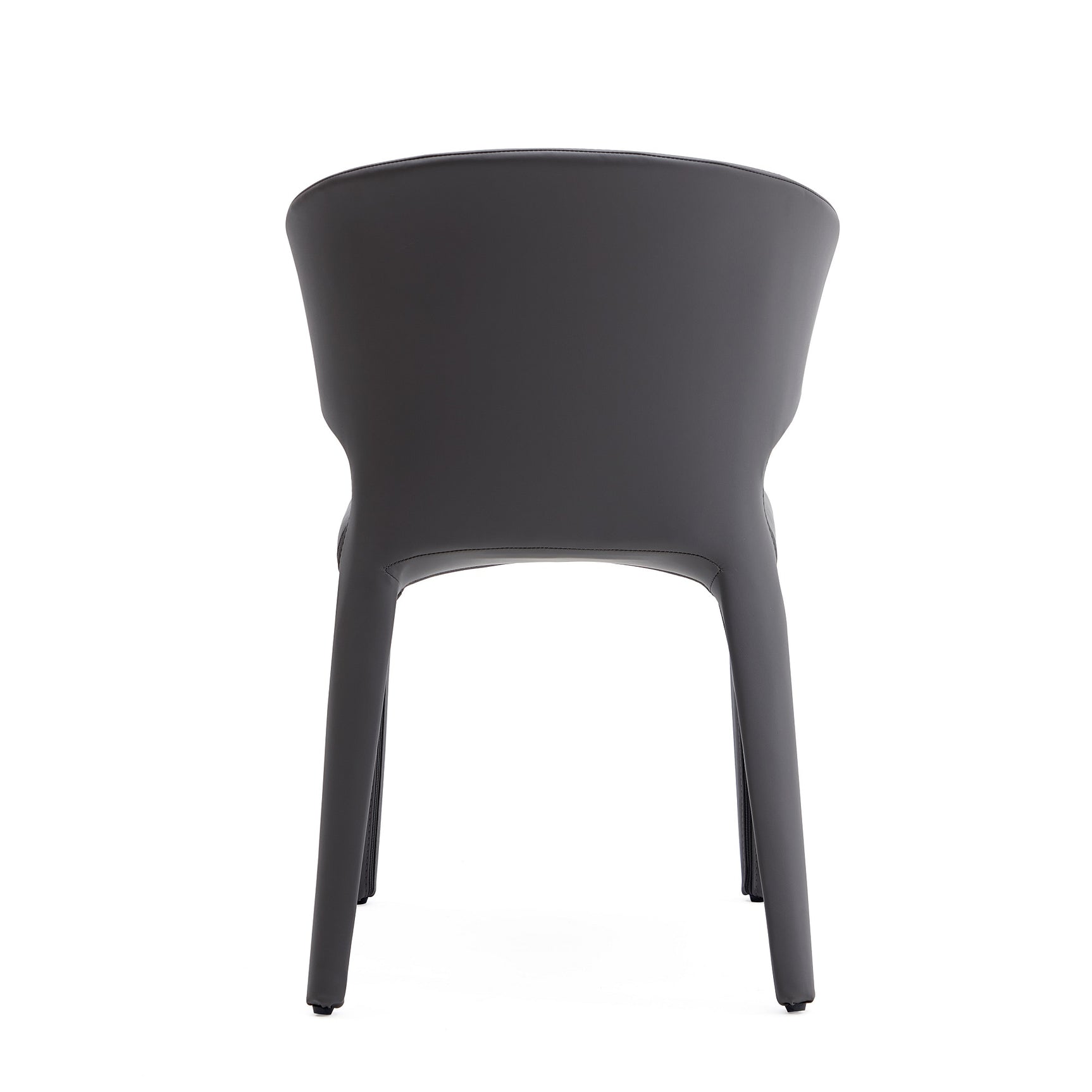 Conrad Leather Dining Chair in Grey (set of 2) - Ornate Home