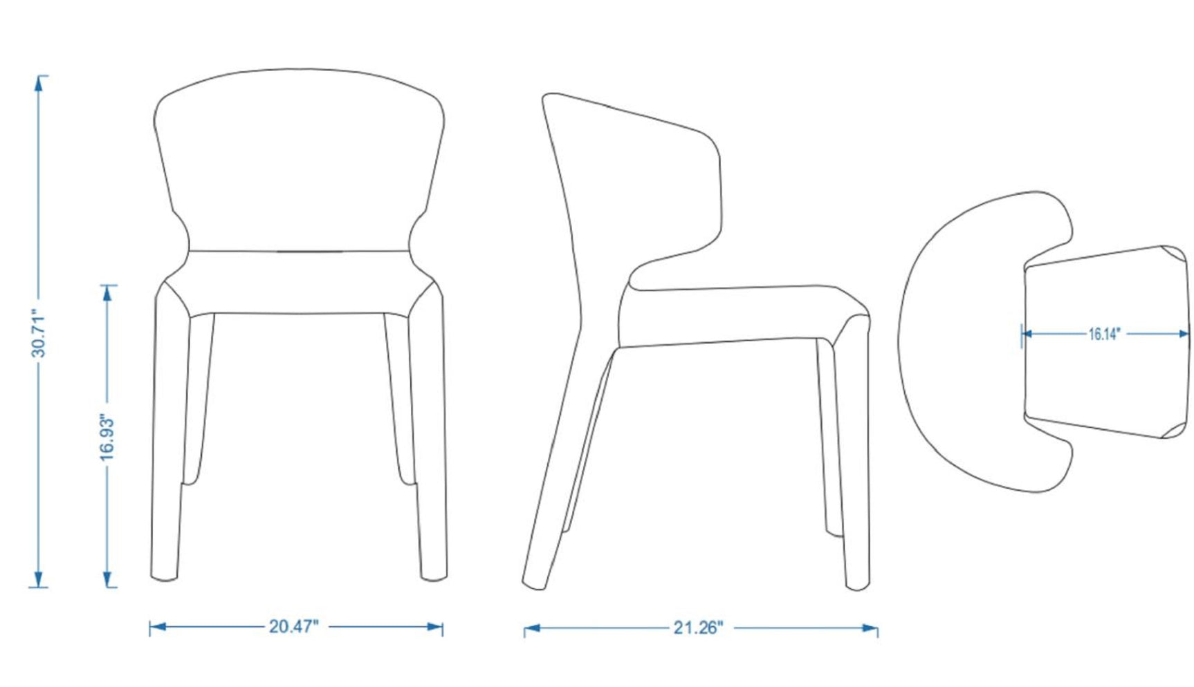 Conrad Woven Tweed Dining Chair in Wheat (set of 4) - Ornate Home