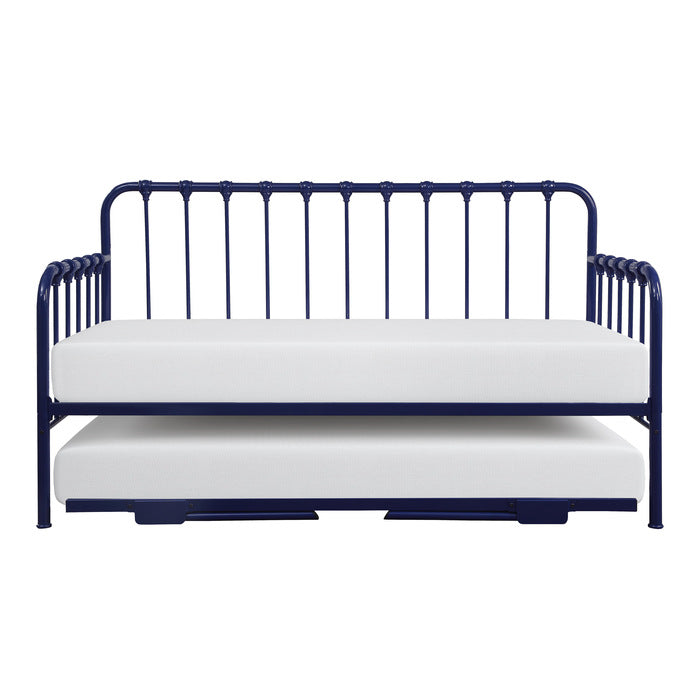 Constance Navy Blue Daybed with Lift-Up Trundle - Ornate Home