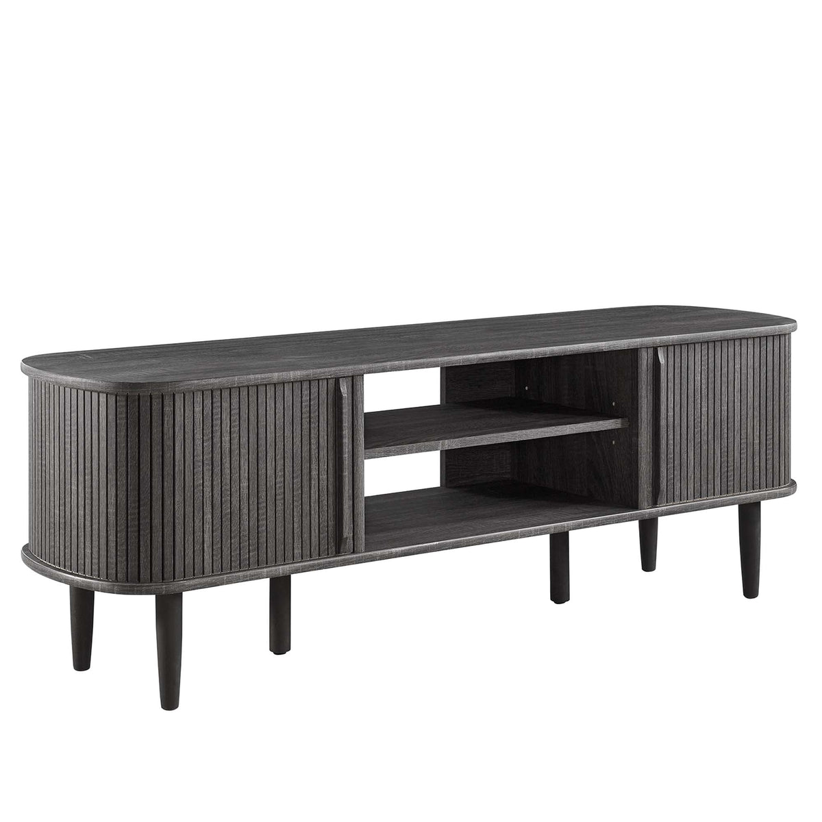 Contour Charcoal 55" TV Stand - Ornate Home