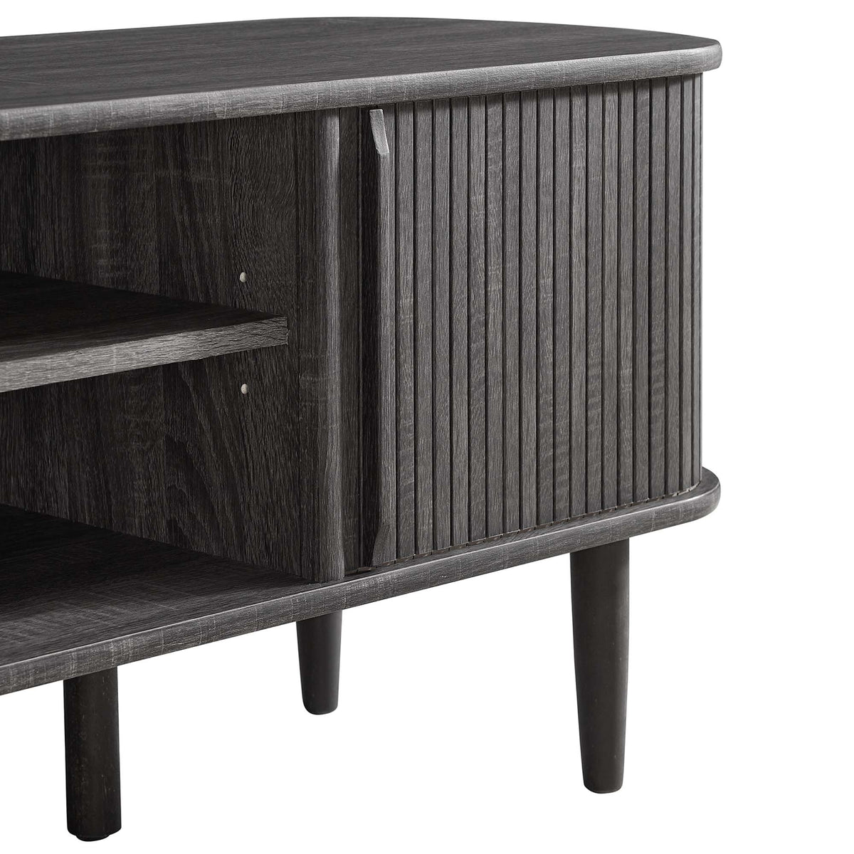 Contour Charcoal 55" TV Stand - Ornate Home