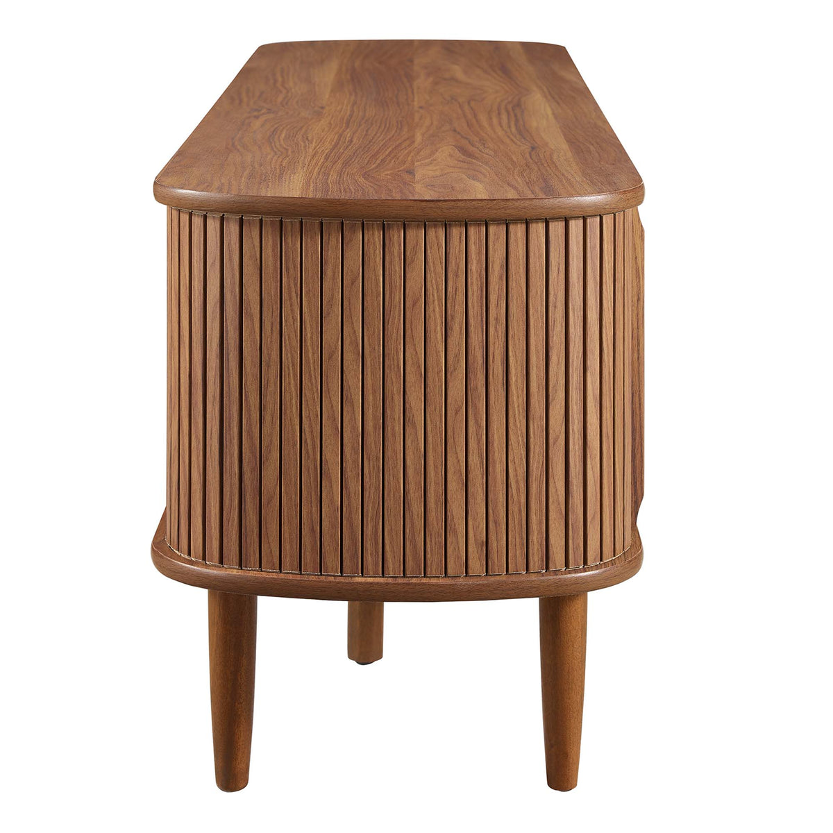 Contour Walnut 55" TV Stand - Ornate Home