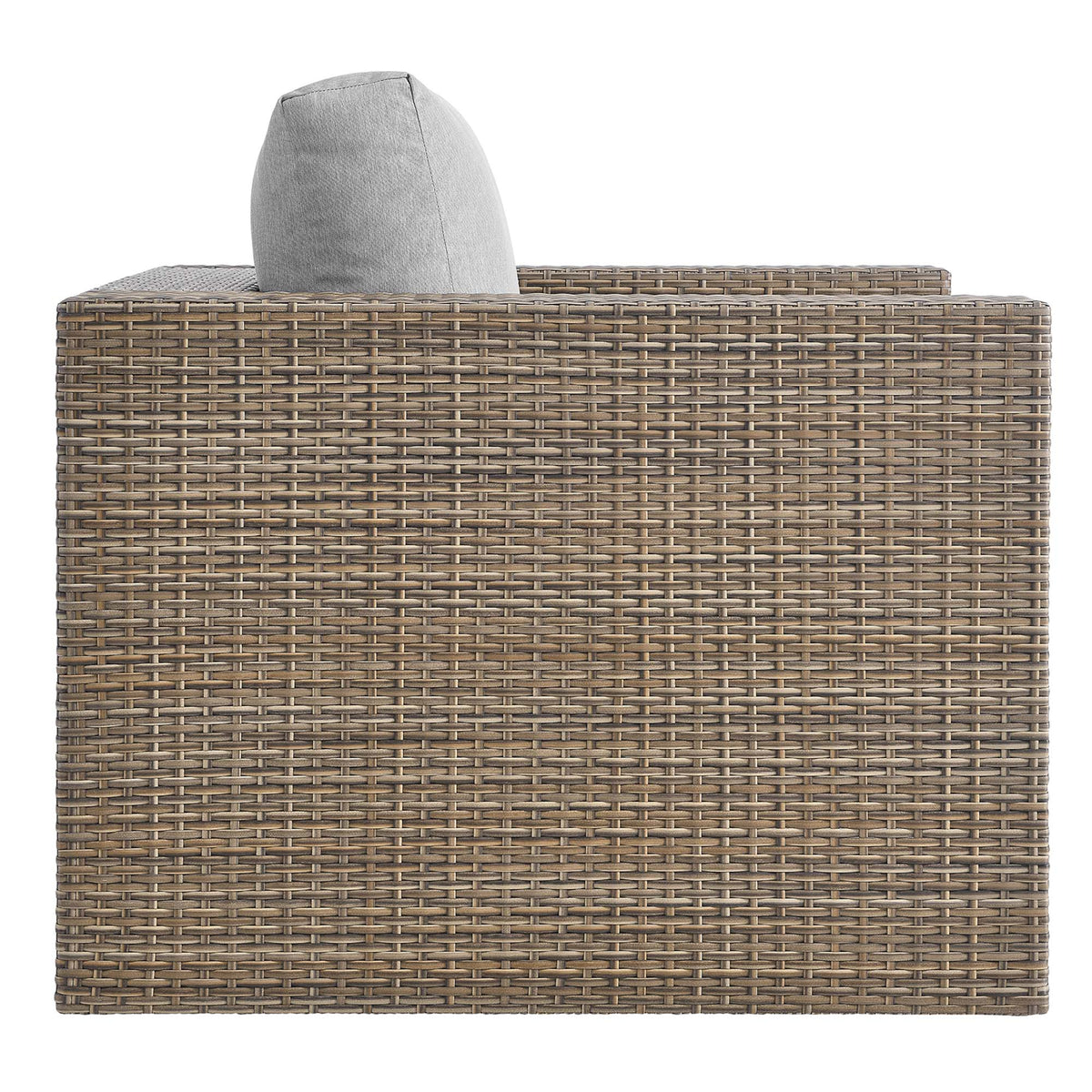 Convene Cappuccino/Gray Outdoor Patio Armchair - Ornate Home